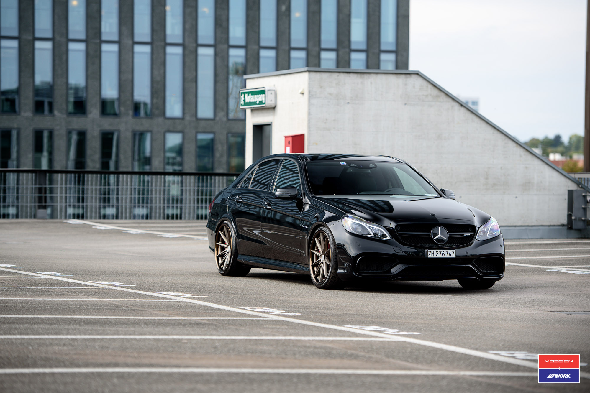 Mercedes E Class with Matte Bronze VFS Vossen Wheels - Photo by Vossen