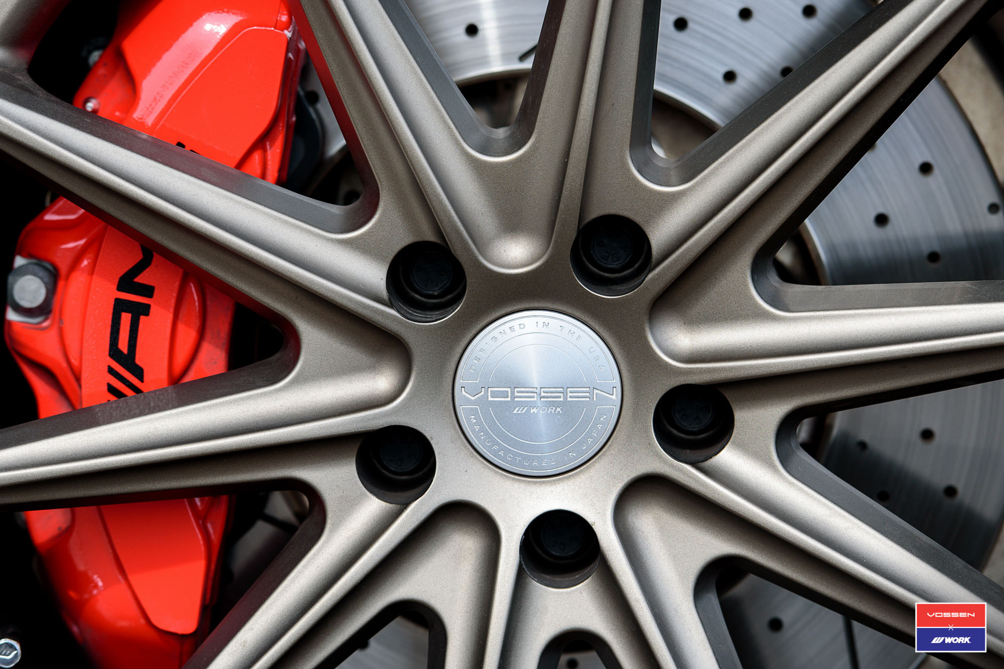 Custom Vossen Rims with Red Brakes on Mercedes E Class - Photo by Vossen