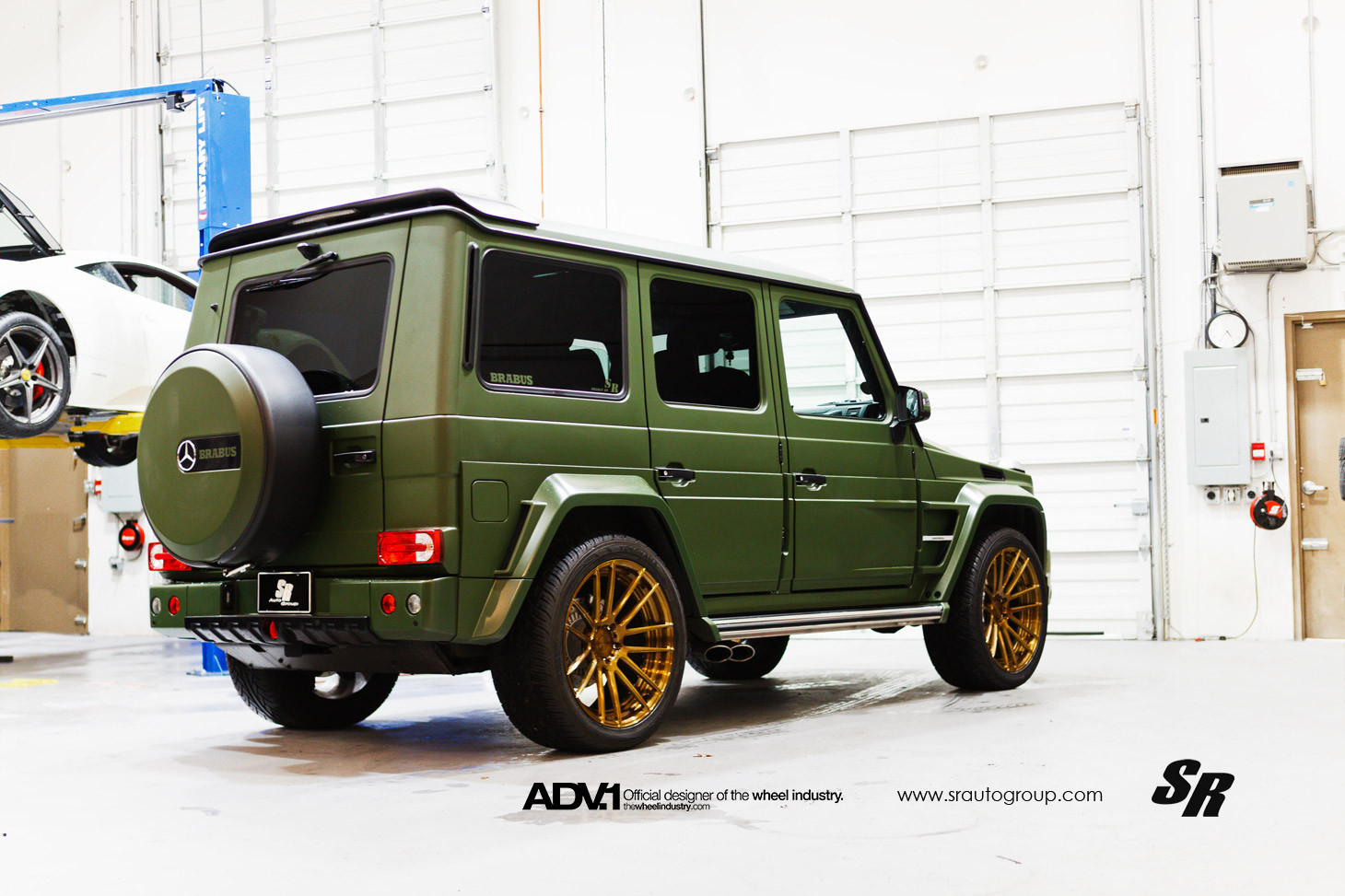 Khaki green Mercedes G-Class With Custom Upgrades - Photo by ADV.1
