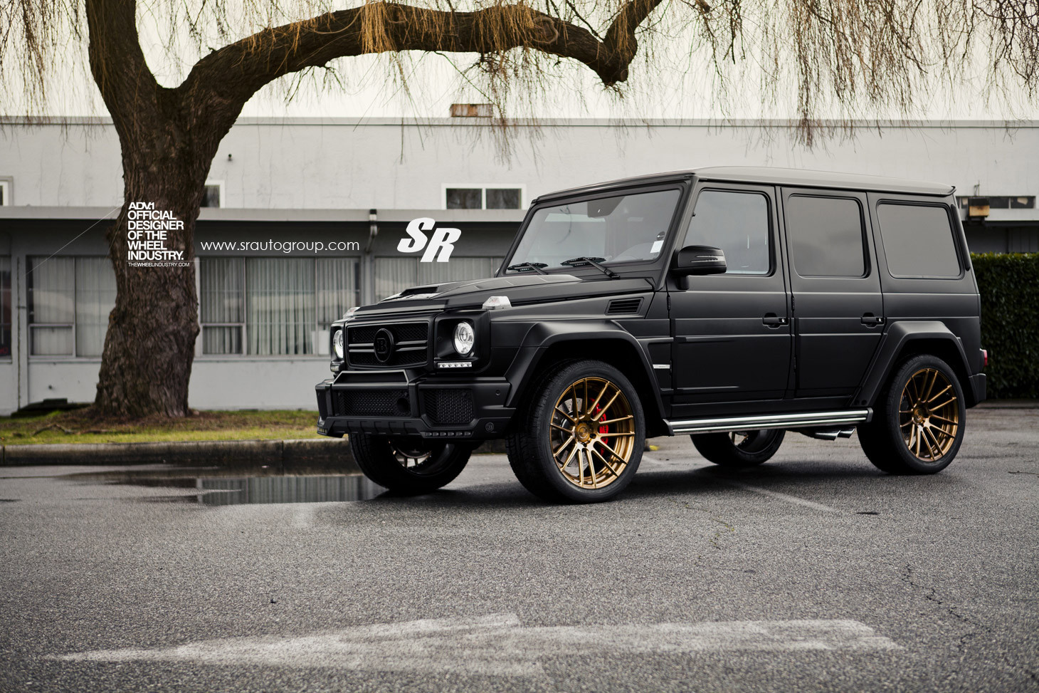 Black mat Mercedes G-Wagen With Custom Rims - Photo by ADV.1