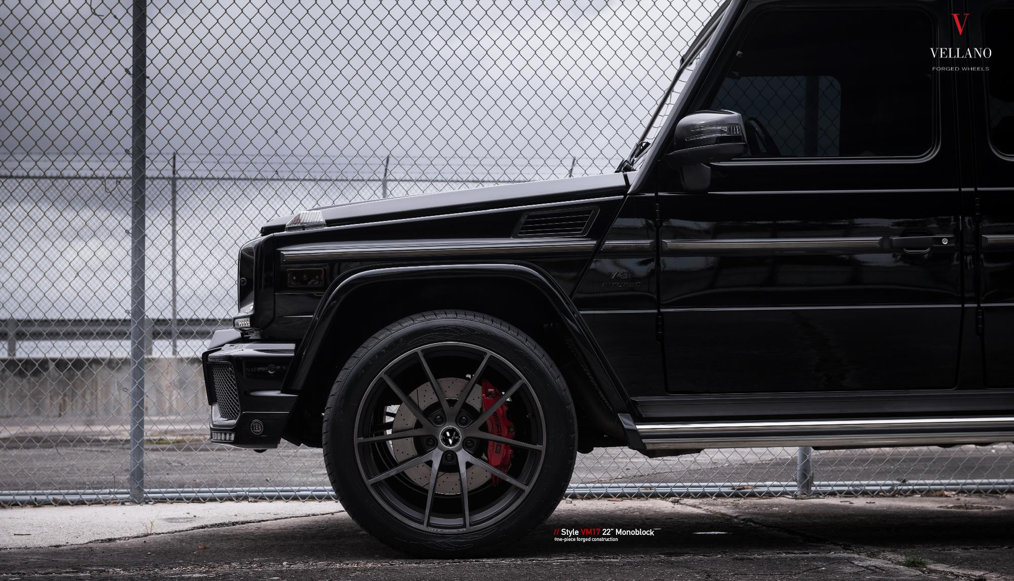 Aftermarket Fender Flares on Black Mercedes G Class - Photo by Vellano
