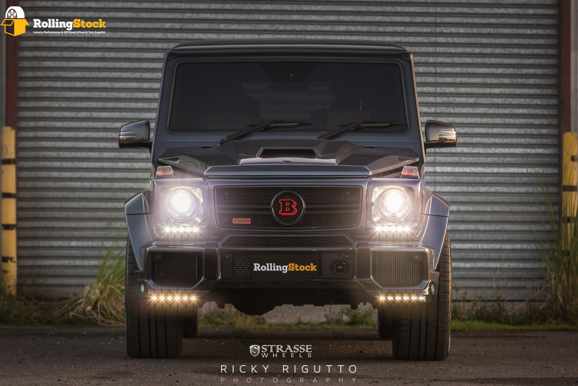Gray Mercedes G-Class with Aftermarket Front Bumper - Photo by Strasse Forged