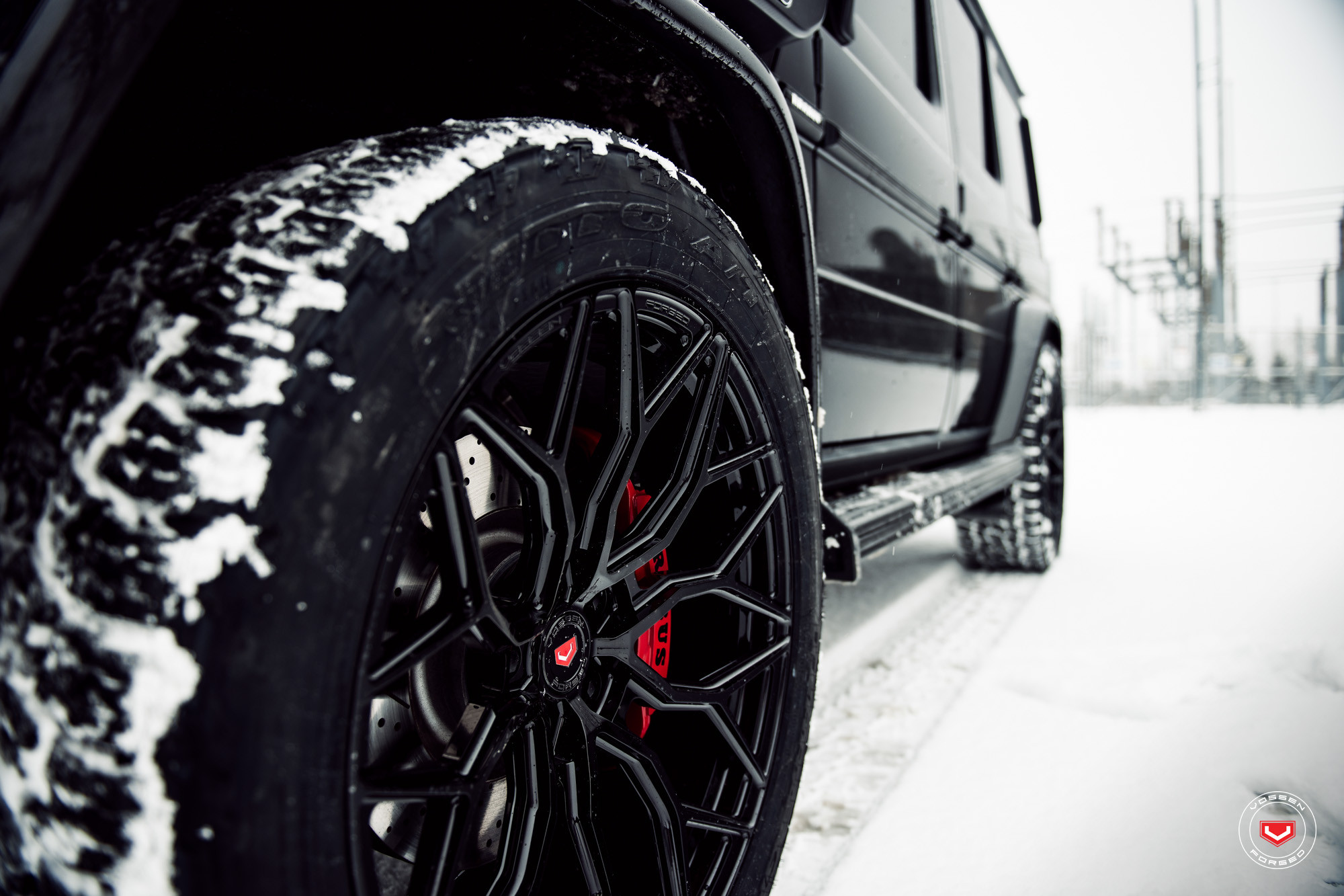 Black Mercedes G Class with Nitto Tires - Photo by Vossen
