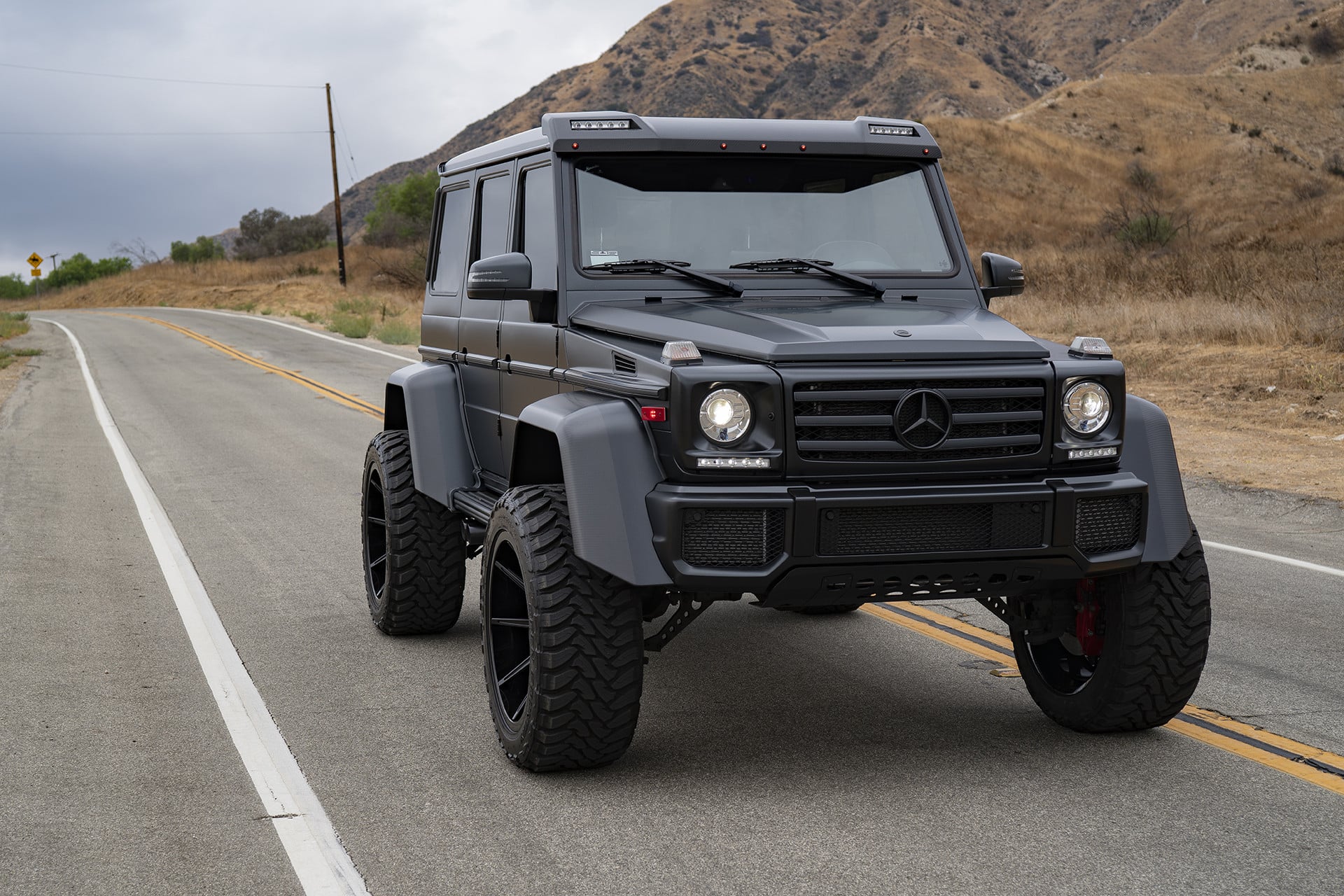 Crystal Clear Headlights on Black Mercedes G Class - Photo by Forgiato