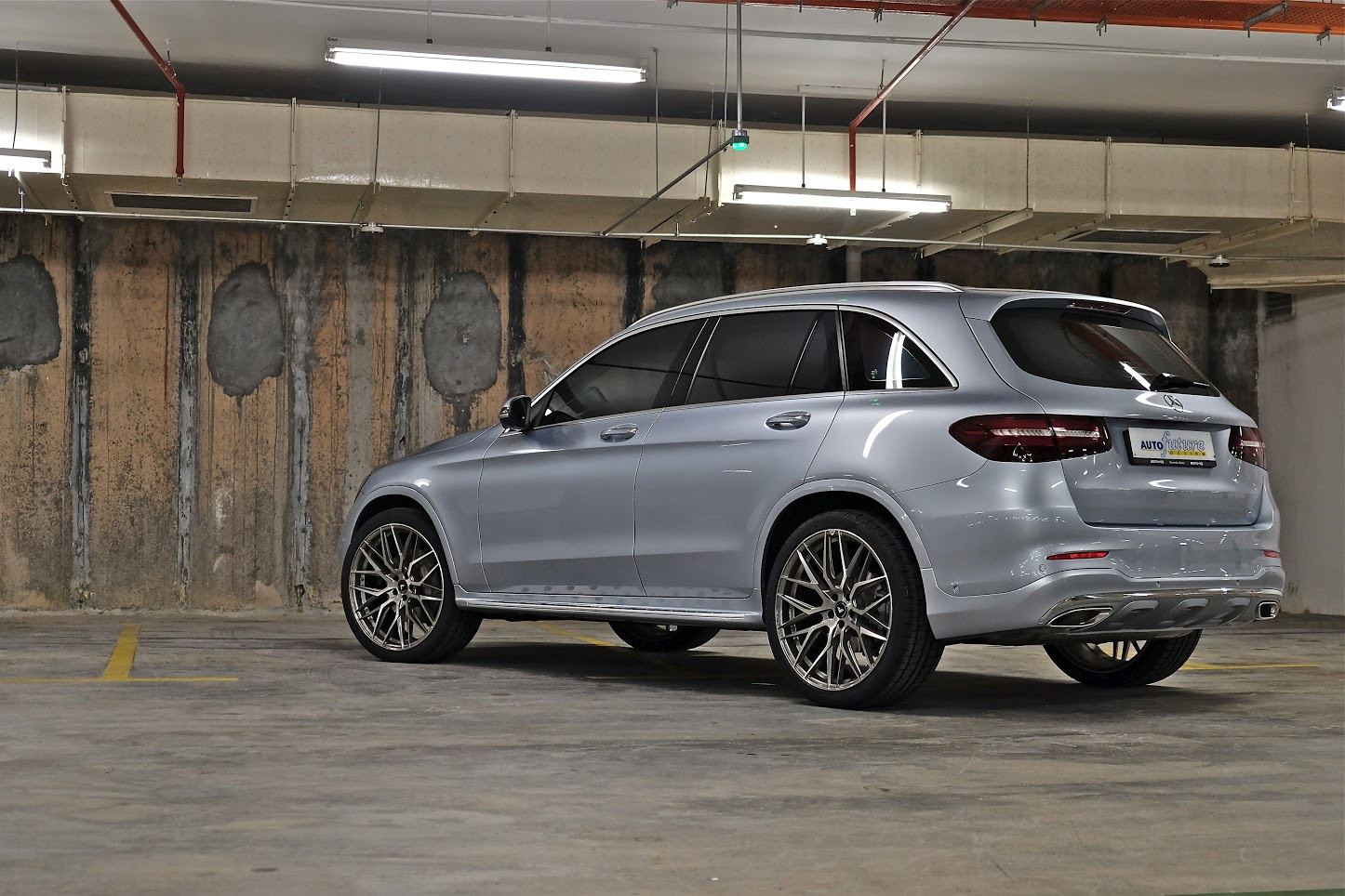 Gray Mercedes GLC Class with Custom Rear Diffuser - Photo by Vorstiner