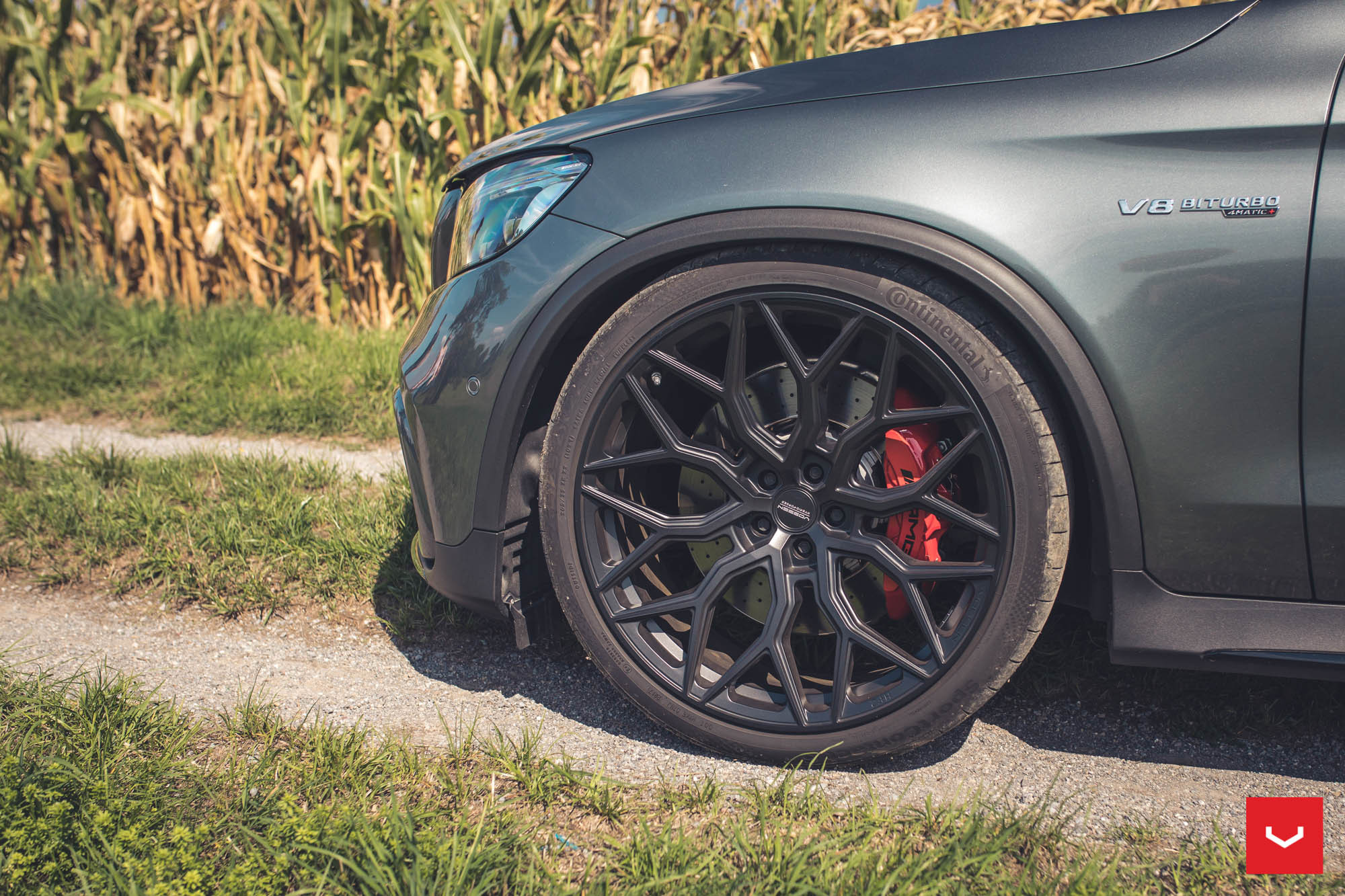 Glc Rims Rvp Gray Mercedes GLC Class Features Blacked Out Vossen Wheels for ...