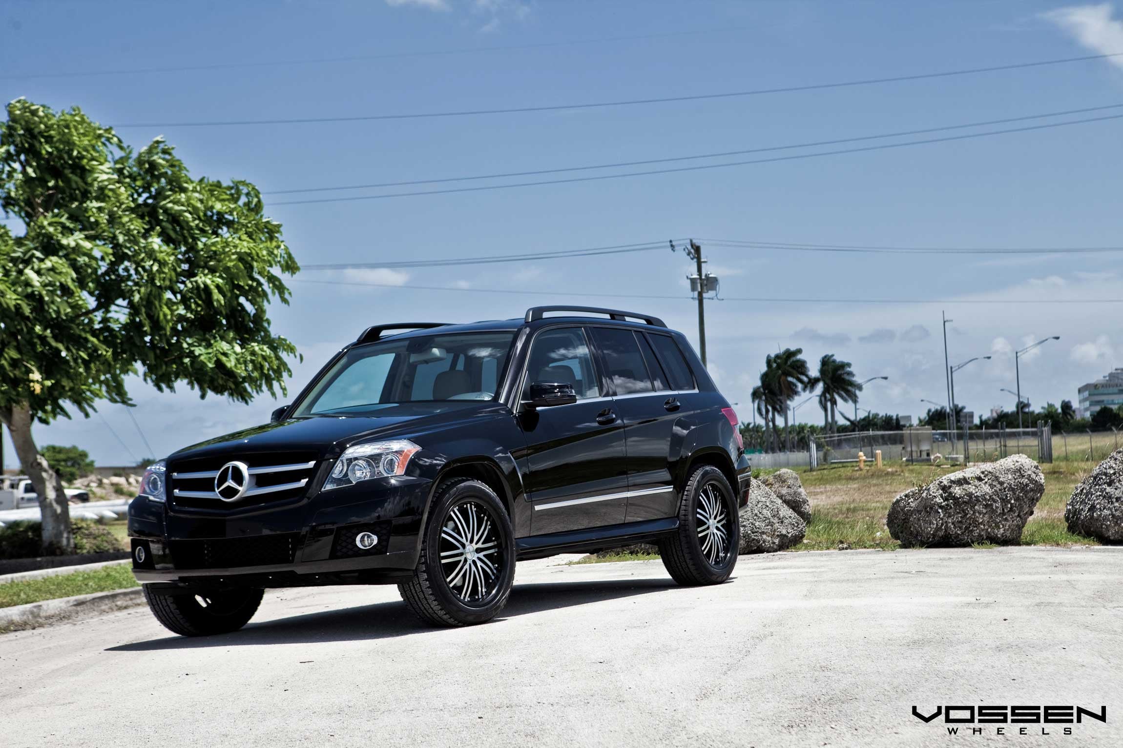 Black Mercedes GLK with Chrome CV Vossen Rims - Photo by Vossen