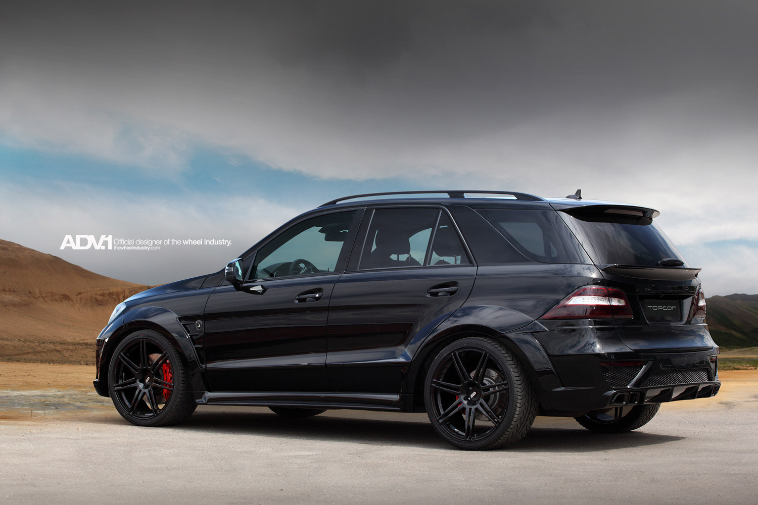 Black Mercedes M-Class With Custom Exterior Upgrades - Photo by ADV.1