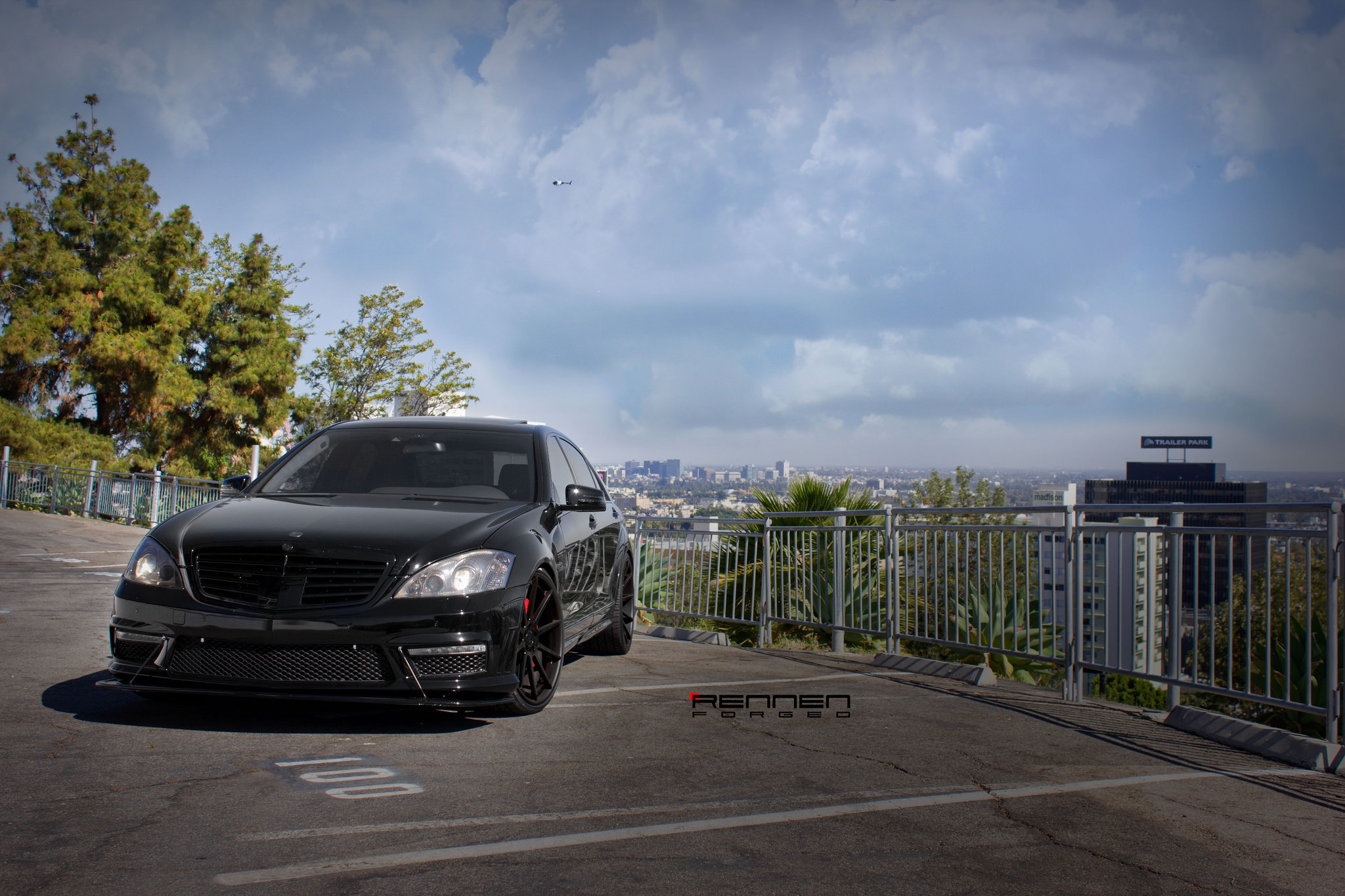 Black Mercedes S Class with Forged Rennen Wheels - Photo by Rennen International