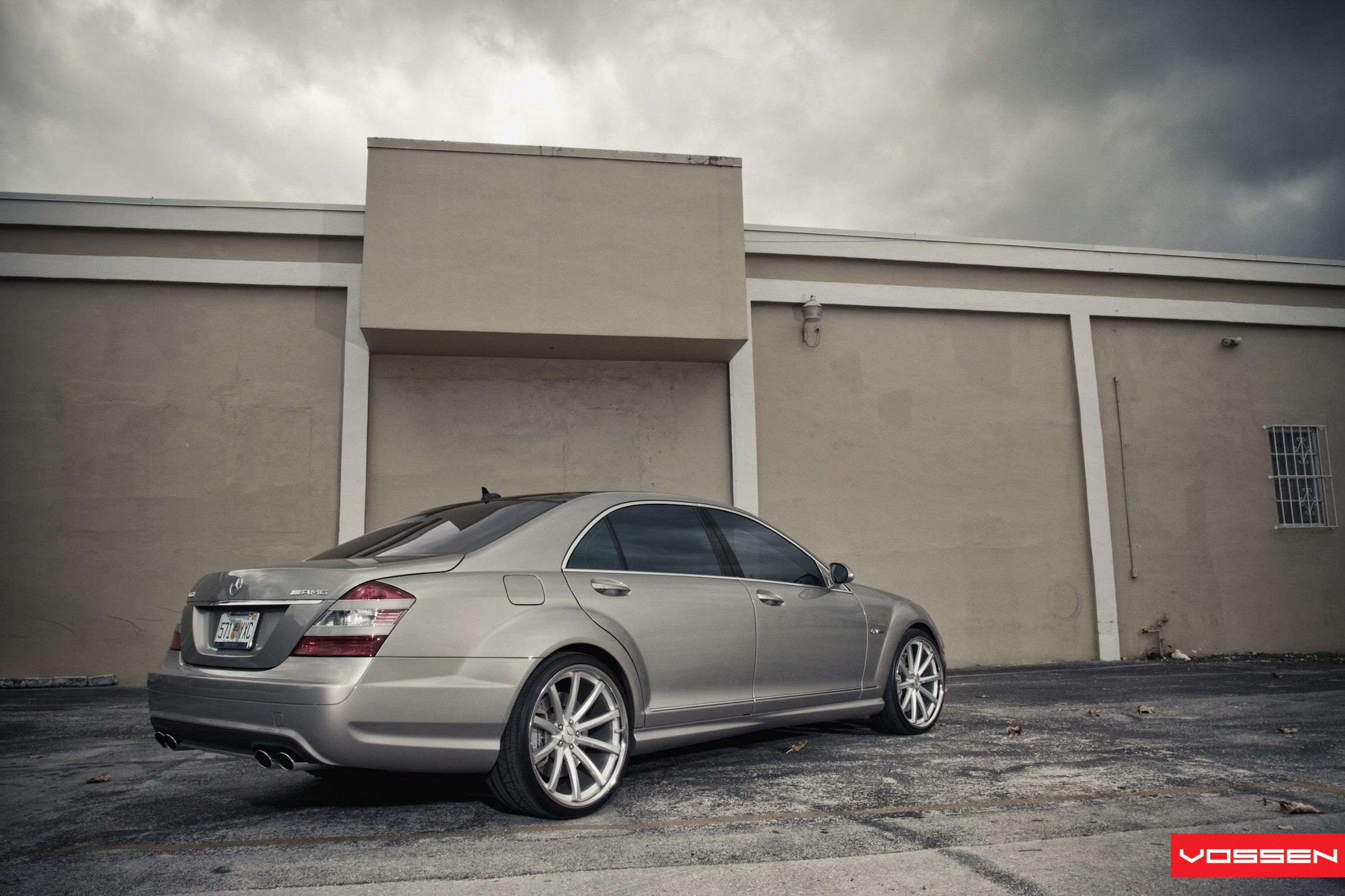 Silver Metallic Mercedes S Class with Vossen Wheels - Photo by Vossen
