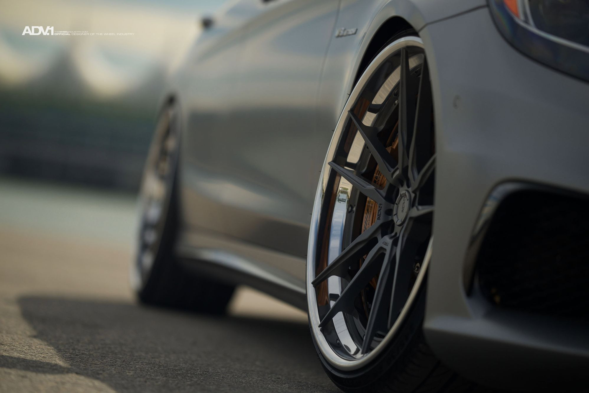 Black ADV1 Forged Rims With Polished Lips - Photo by ADV.1