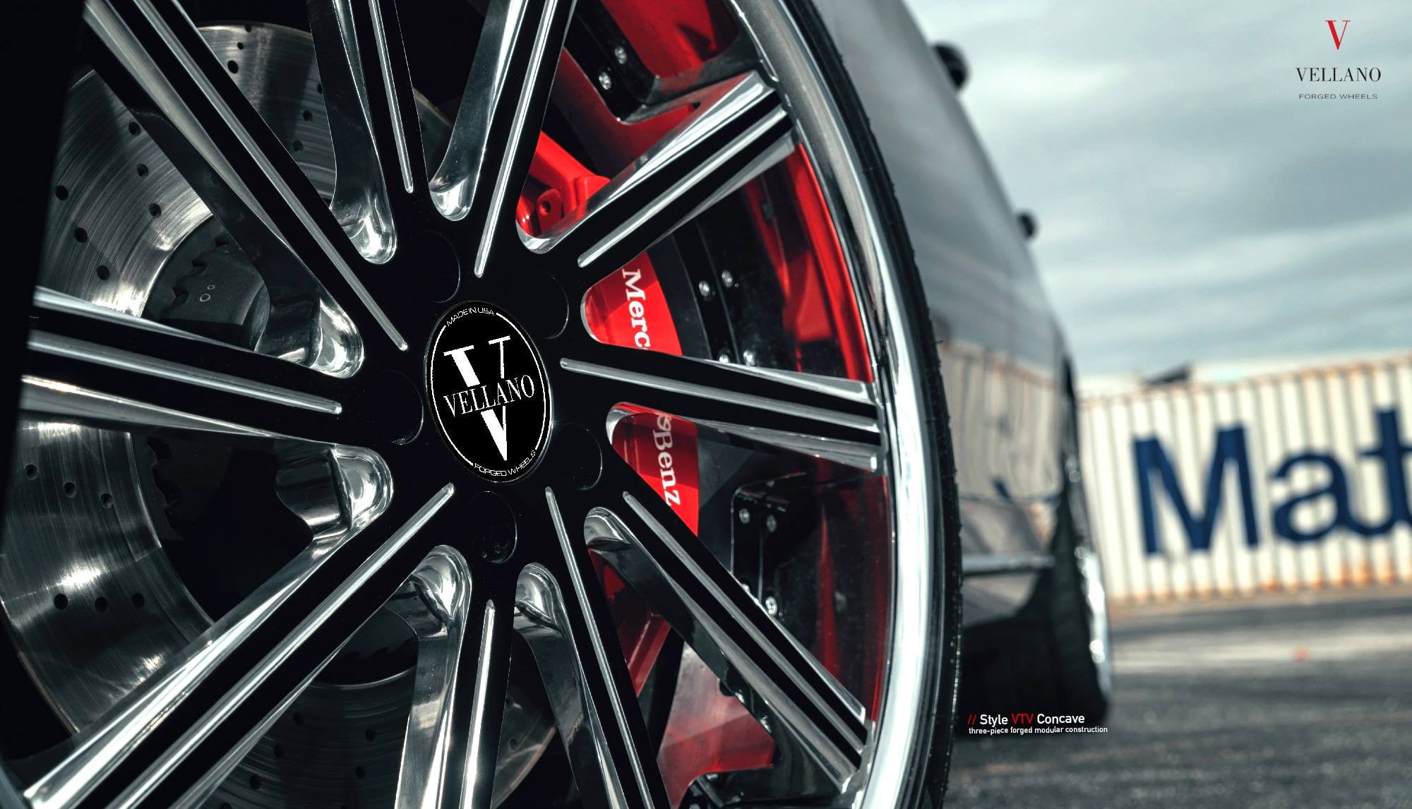 Forged Vellano Wheels on Black Mercedes S-Class - Photo by Vellano