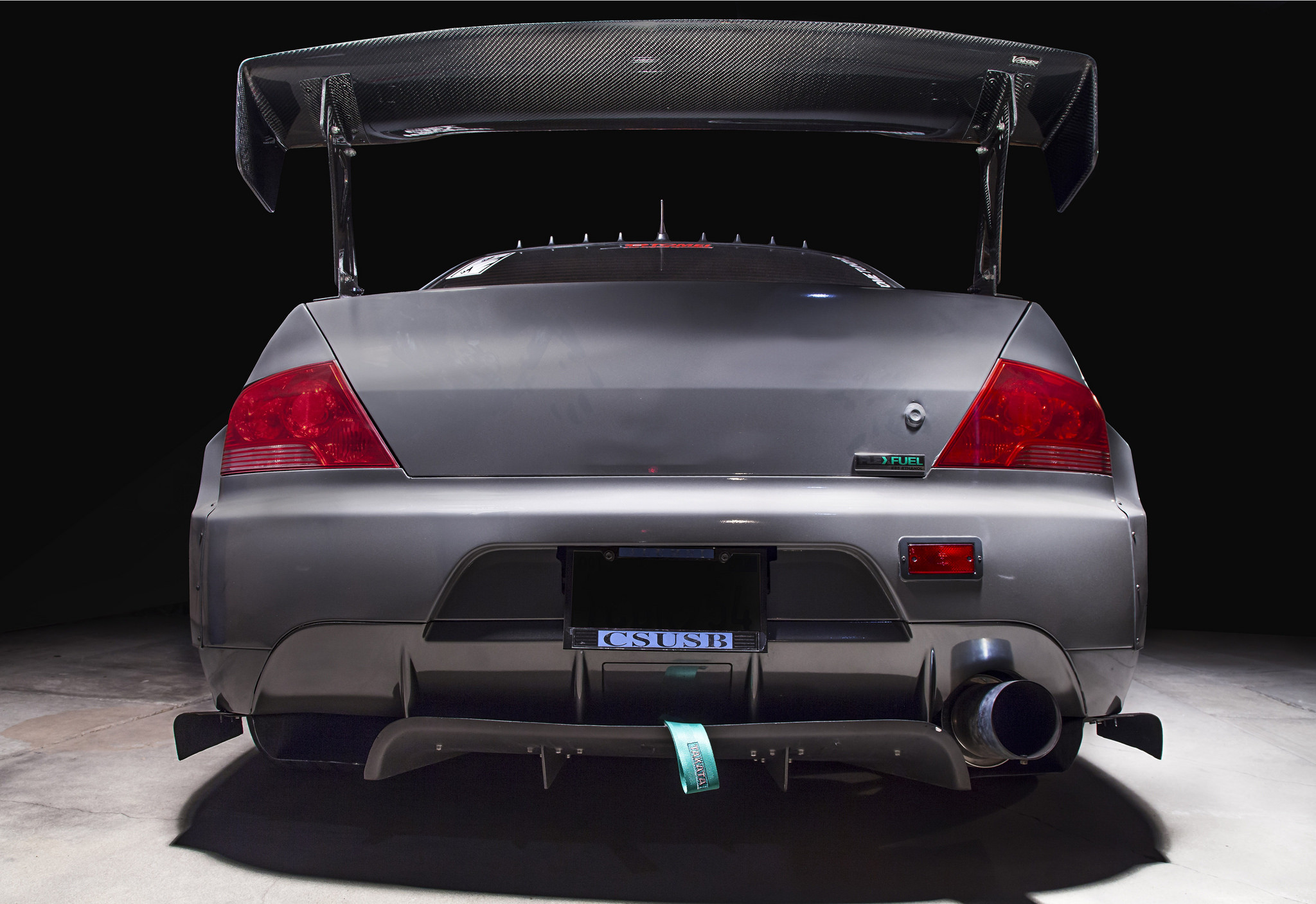 Takata Exhaust System on Gray Mitsubishi Evolution - Photo by Manuel veron