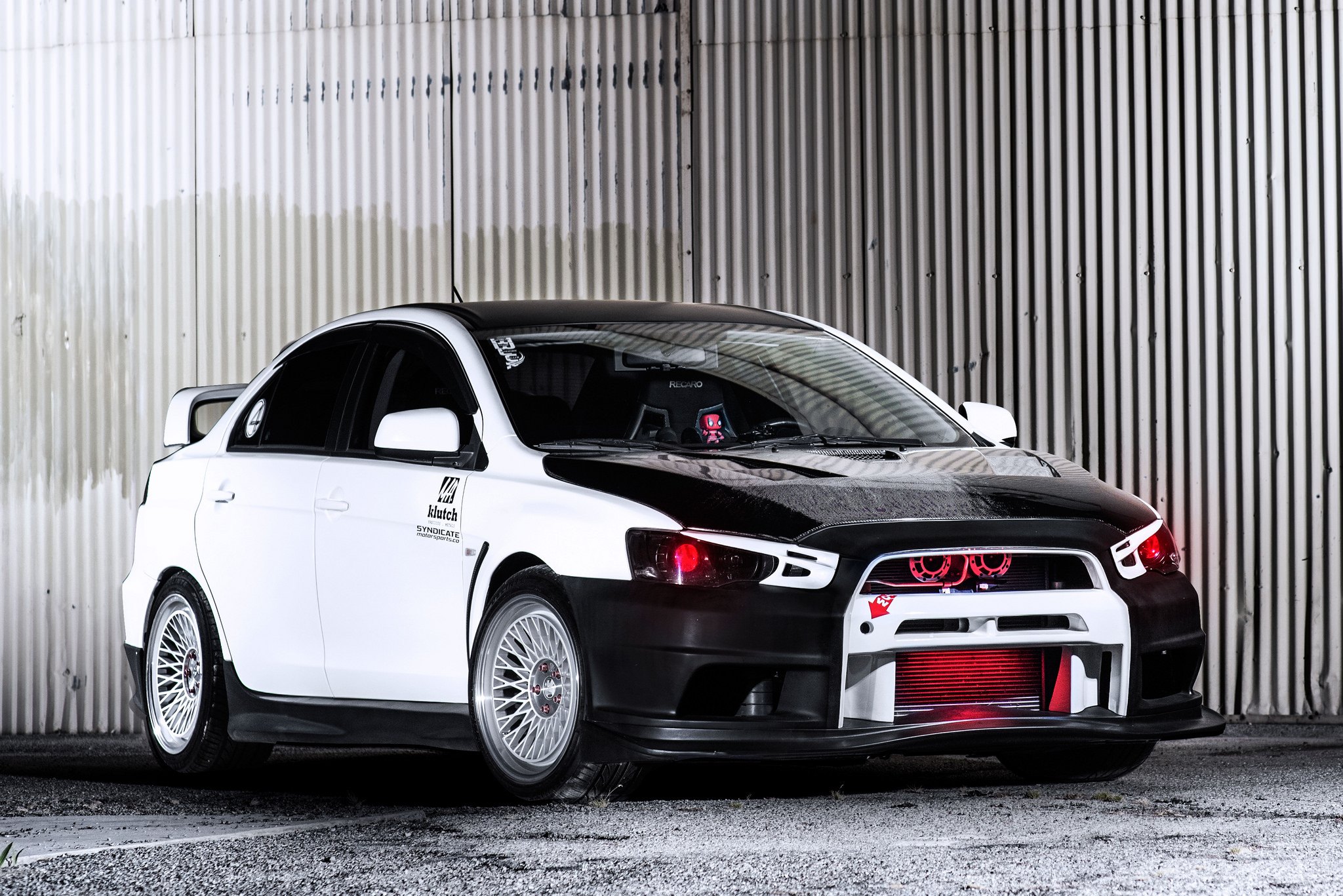 Race Ready Lancer Evolution X with Terminator Eyes - Photo by ADV.1.