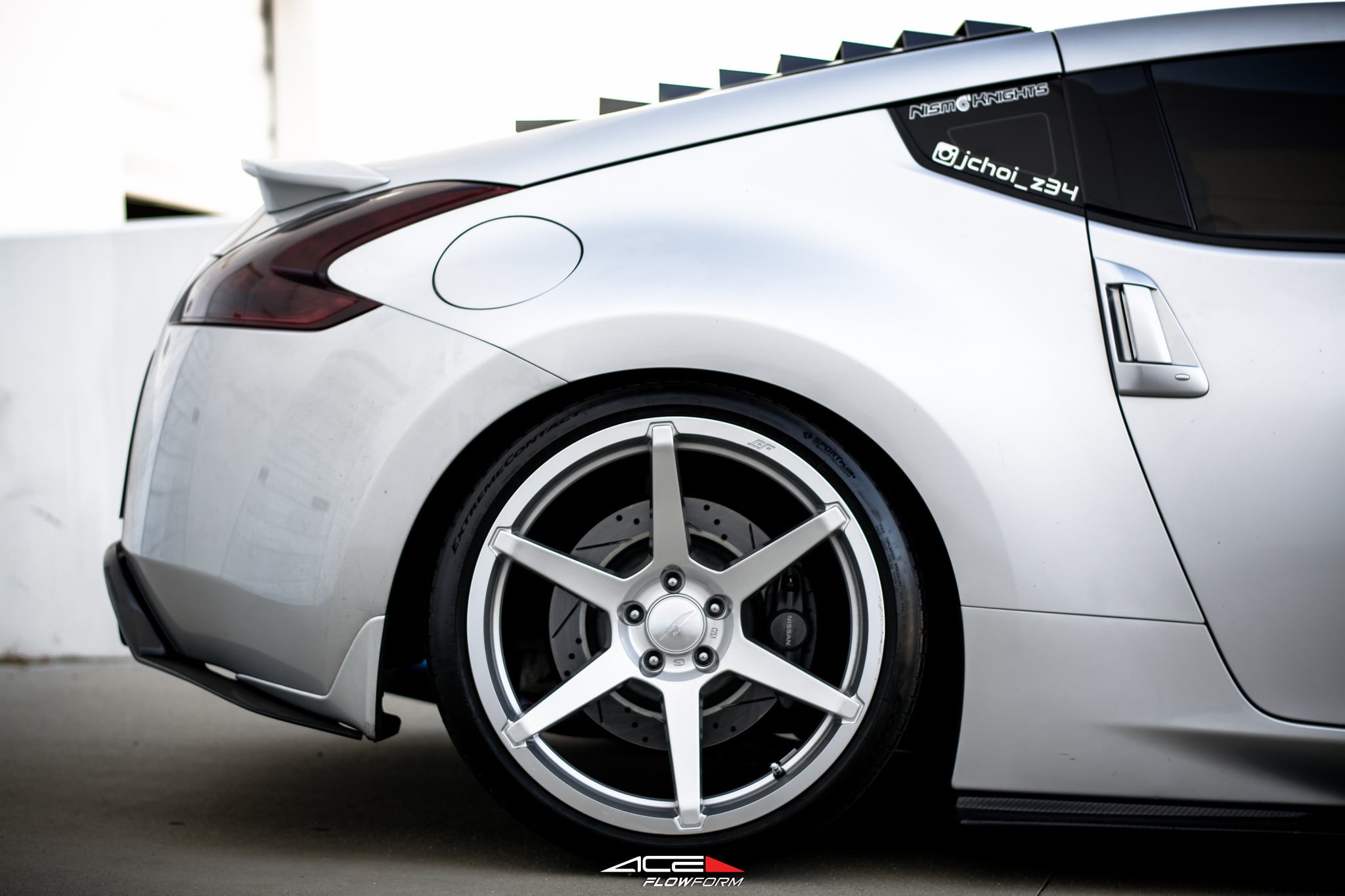 Nissan 370z Rear Vindow Louvers - Photo by ACE Alloy