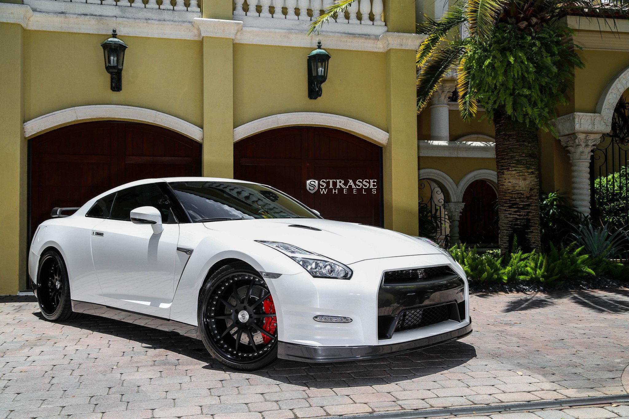 Contrast Is Everything: White Nissan GT-R on Matte Black