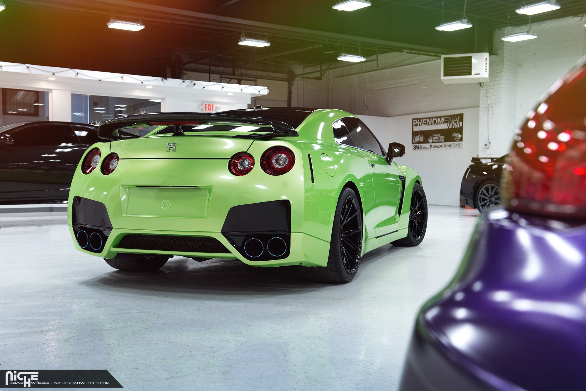 Lime Green Madness - Nissan GT-R With a Custom Vinyl Wrap