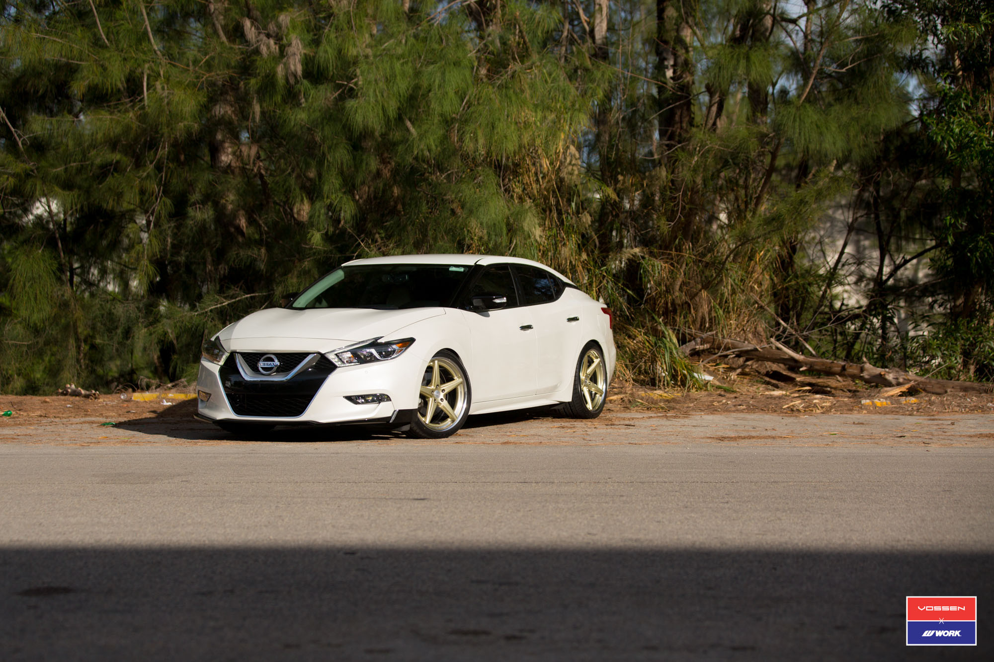 Vossen VWS3 Custom Wheels on Lowered Nissan Maxima - Photo by Vossen