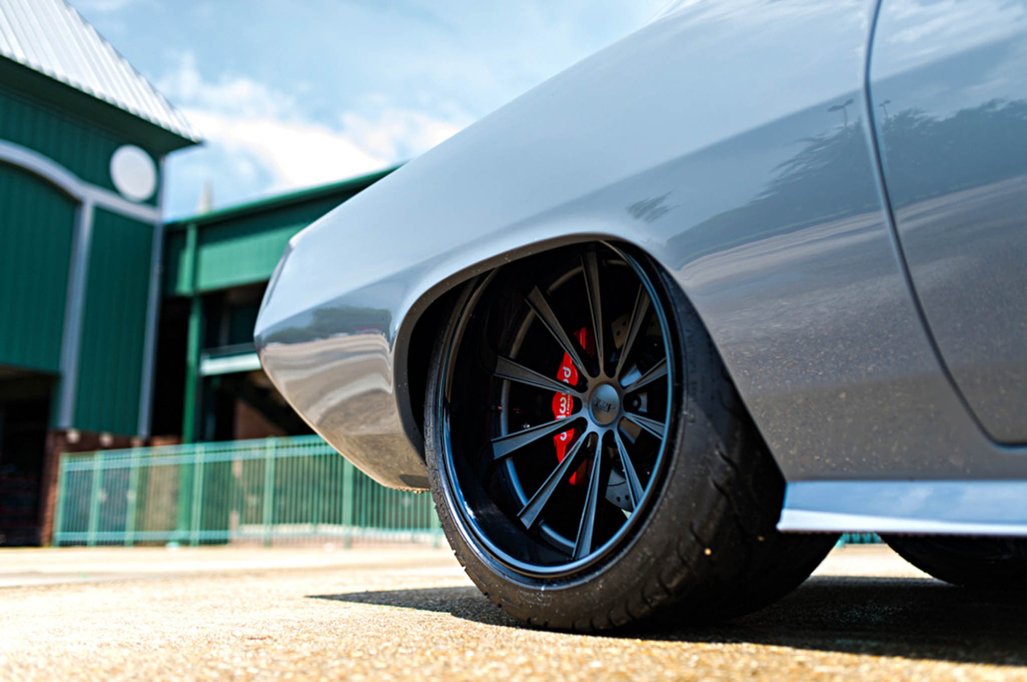 Gray Plymouth Barracuda with Custom Forgeline Wheels - Photo by Forgeline Motorsports