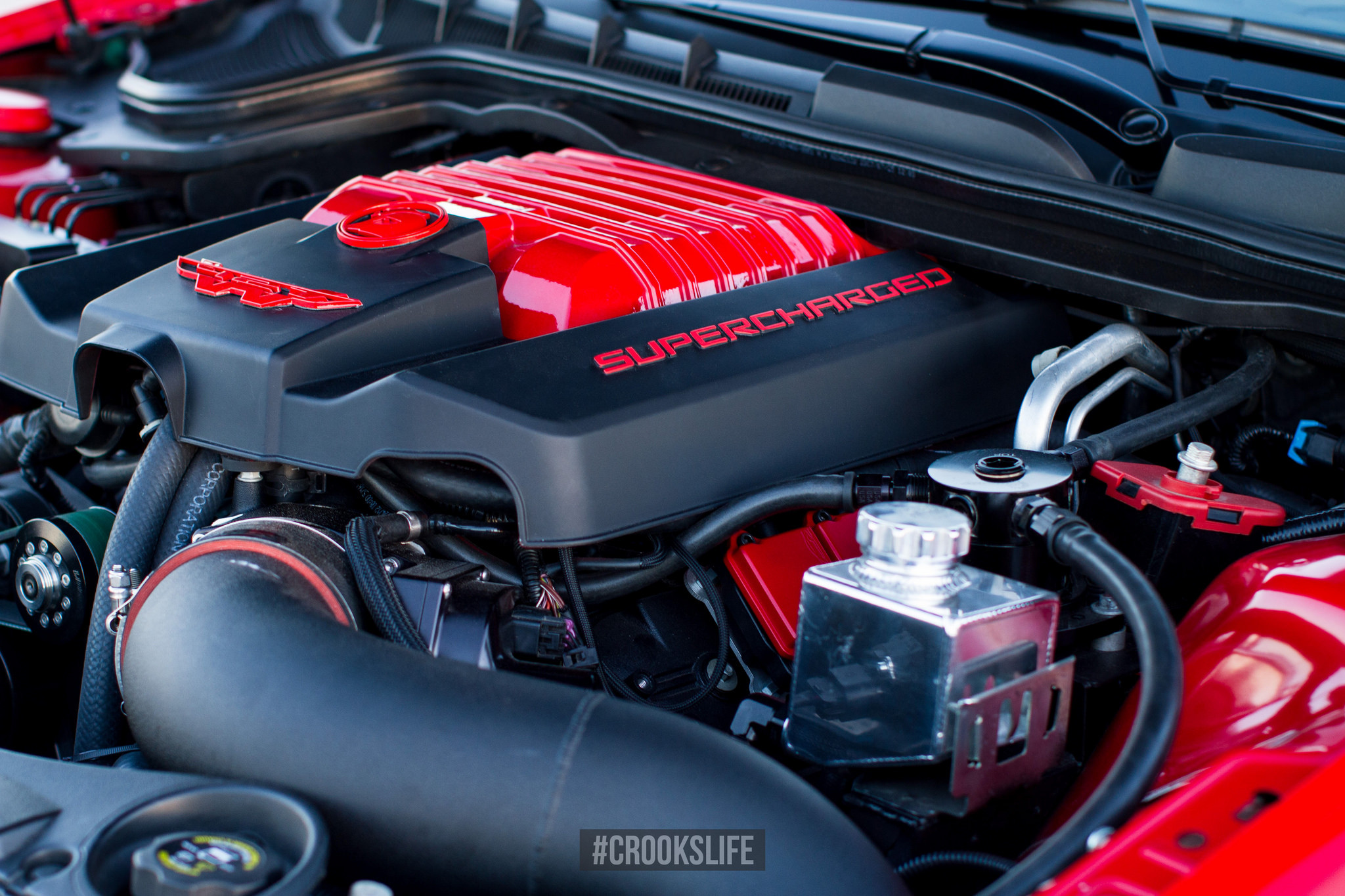 Supercharged Engine in Pontiac G8 - Photo by Jimmy Crook