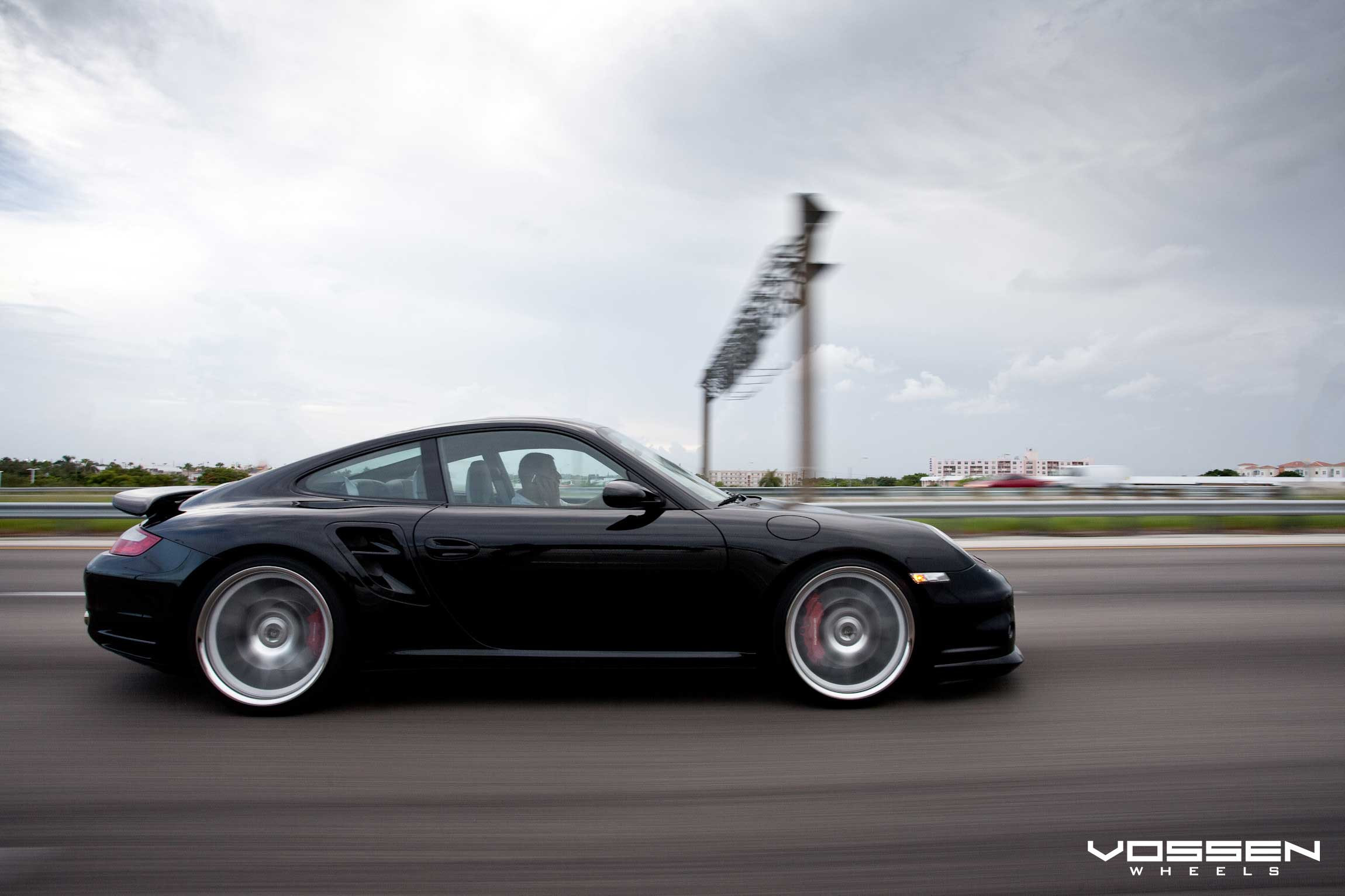Vossen Rims with Brembo Brakes on Black Porsche 911 - Photo by Vossen