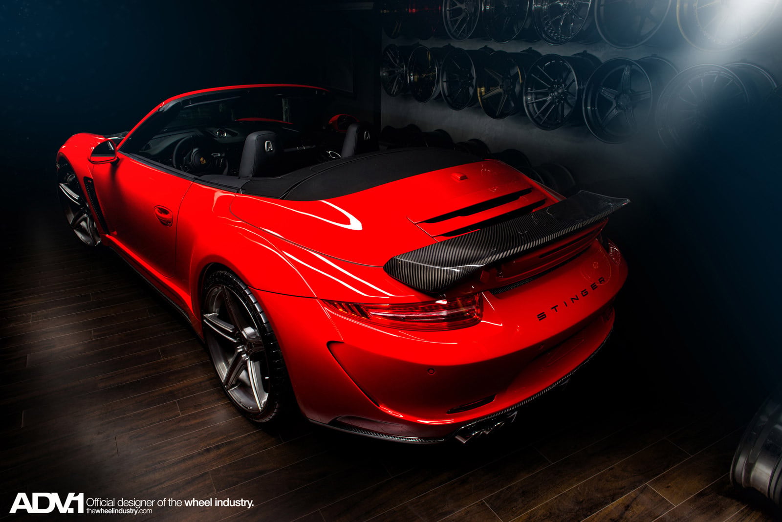 Candy Red Porsche 911 Gets Exclusive Look with Carbon Fiber Hood