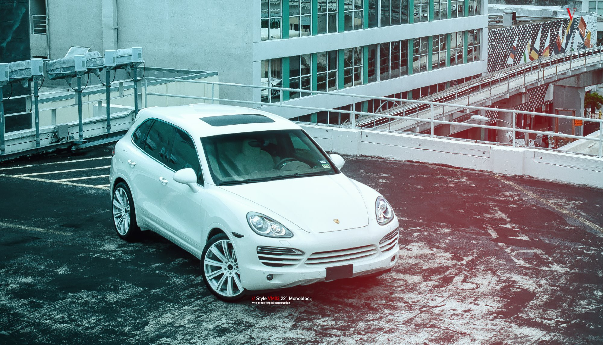 Crystal Clear Headlights on White Porsche Cayenne - Photo by Vellano