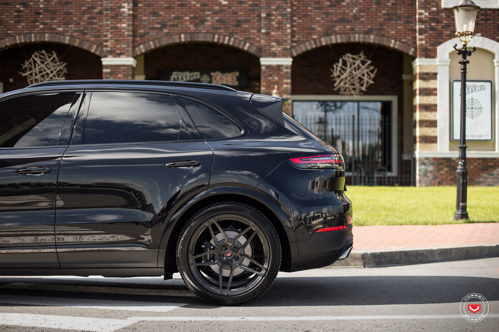 Vossen Forged Wheels on Custom Black Porsche Cayenne - Photo by Vossen