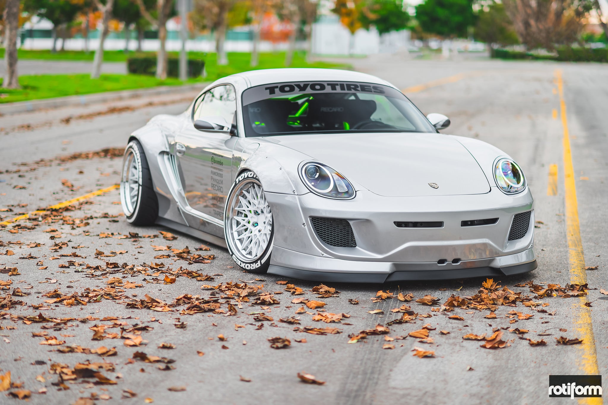 Track Ready Widebody Porsche Cayman - Photo by Rotiform