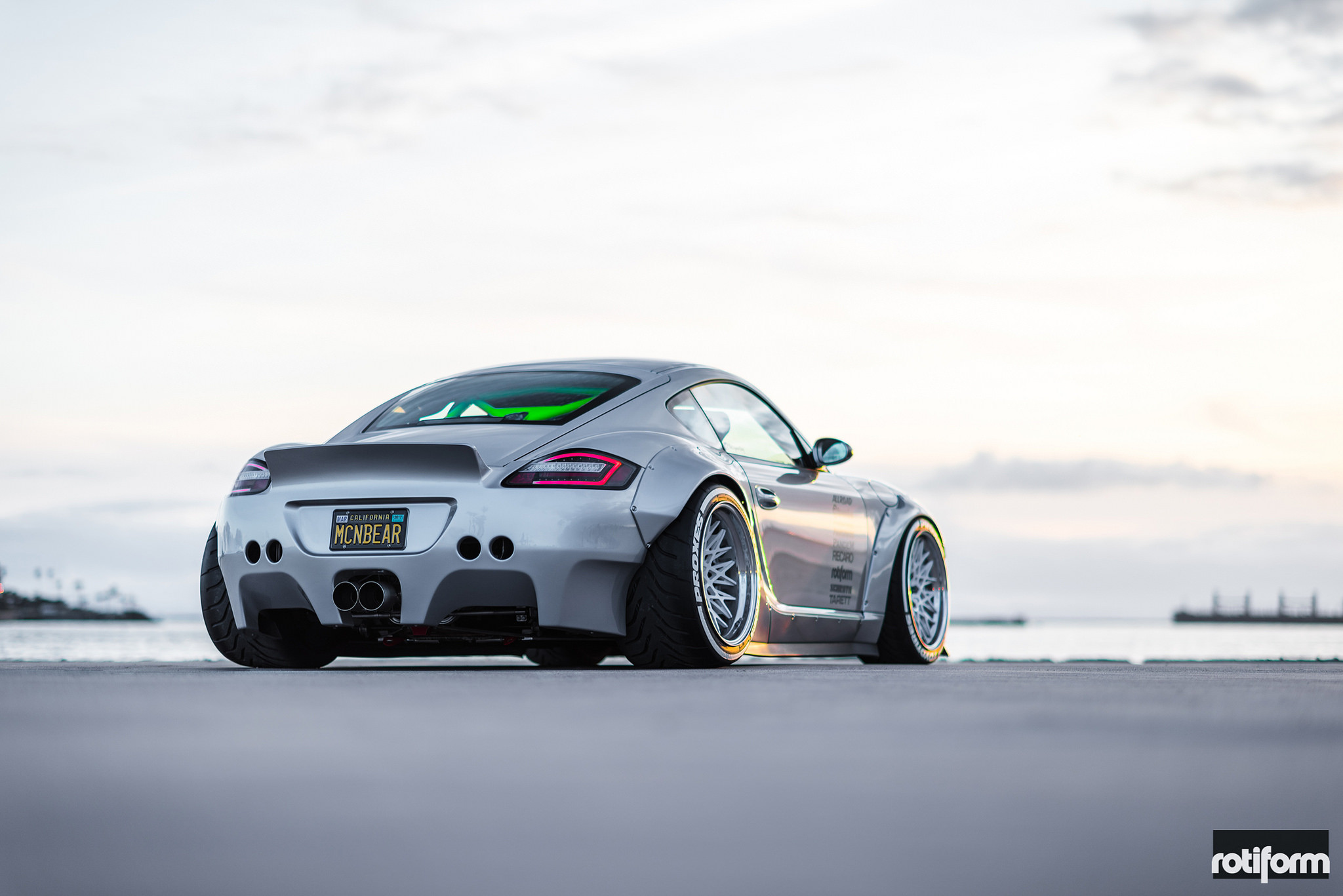 Porsche Cayman Ducktail Lip Spoiler - Photo by Rotiform