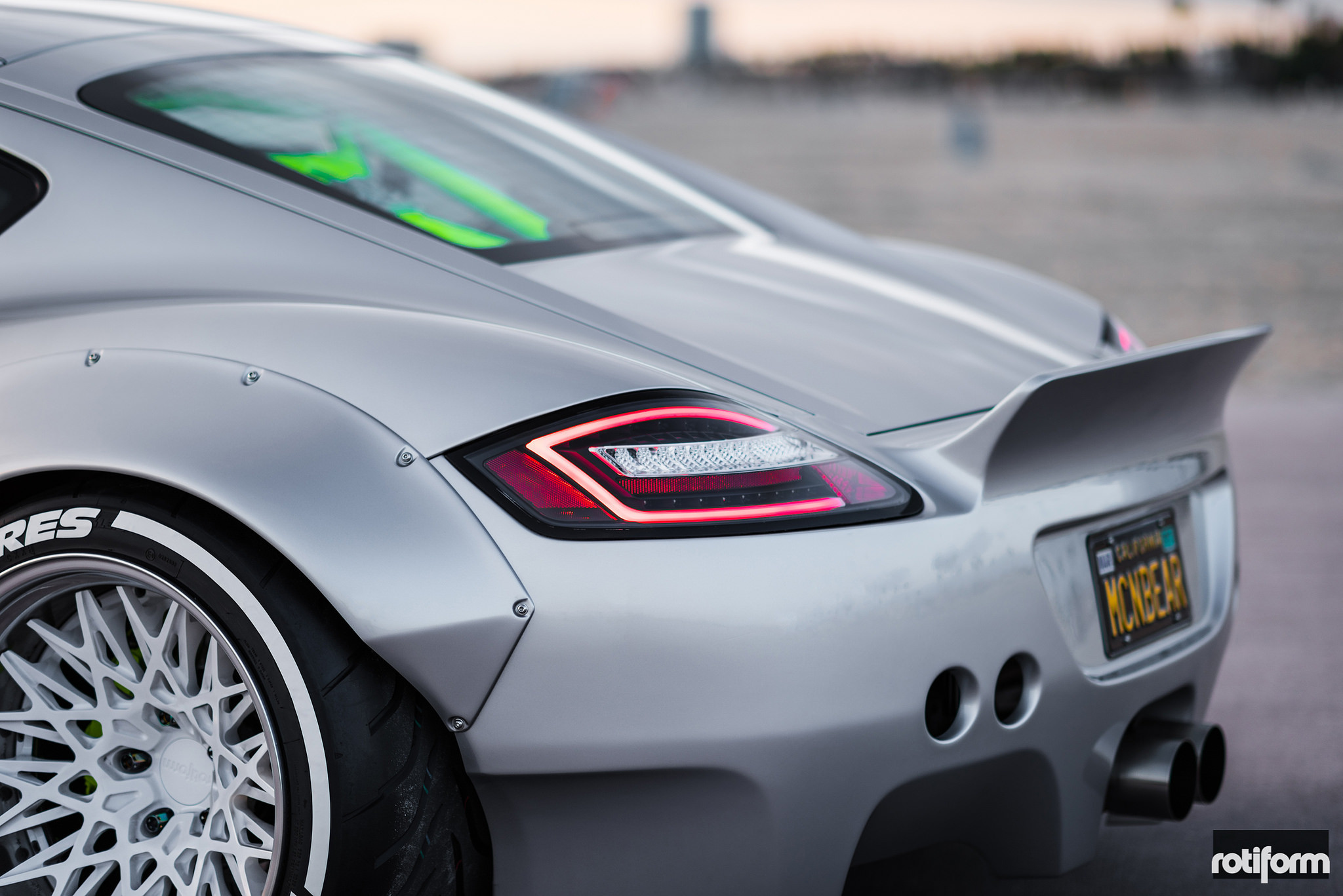 Porsche Cayman Red LED Custom Taillights - Photo by Rotiform