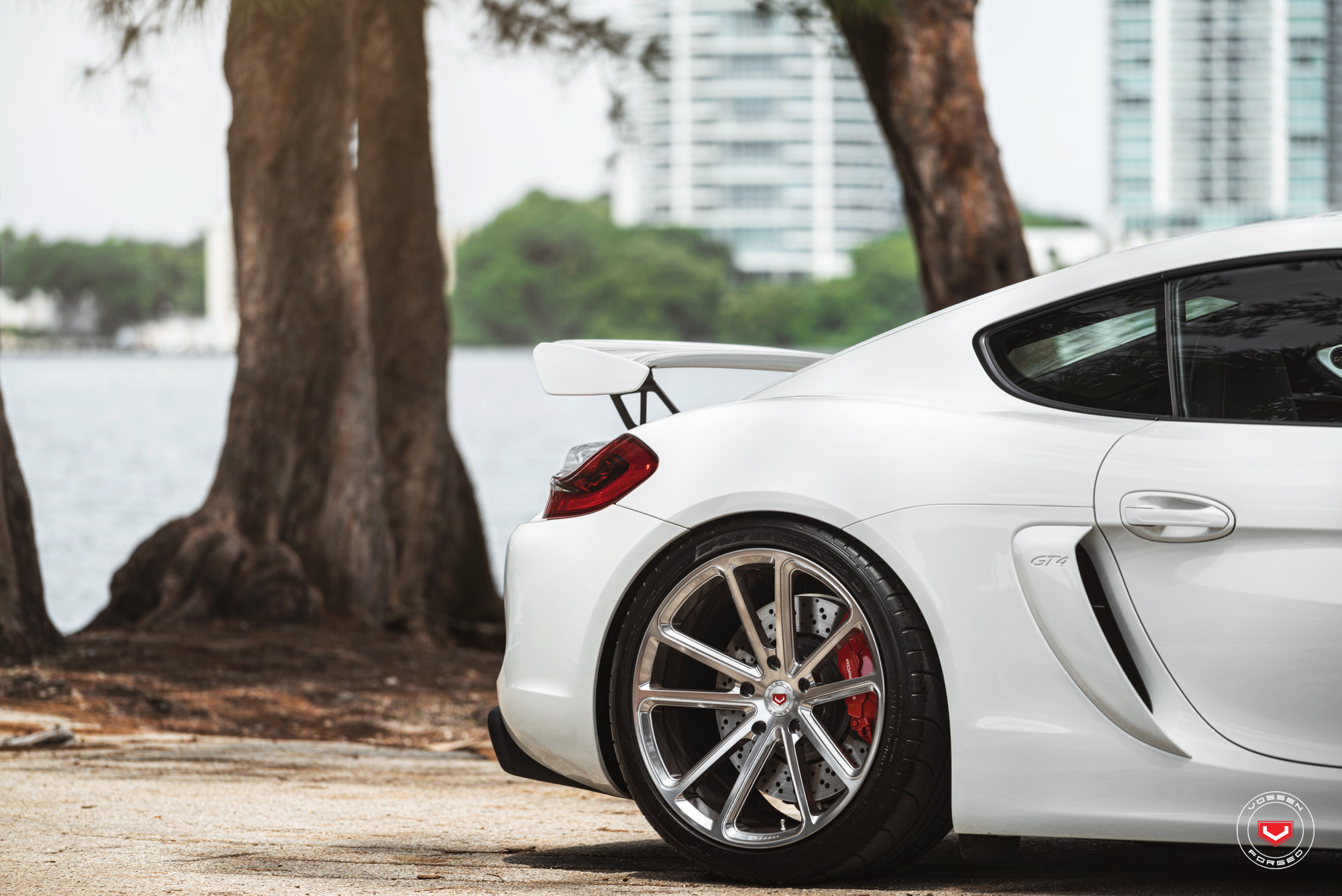 Porsche Cayman Dressed Up in Body Kit and 20 Inch Vossen Forged Wheels ...