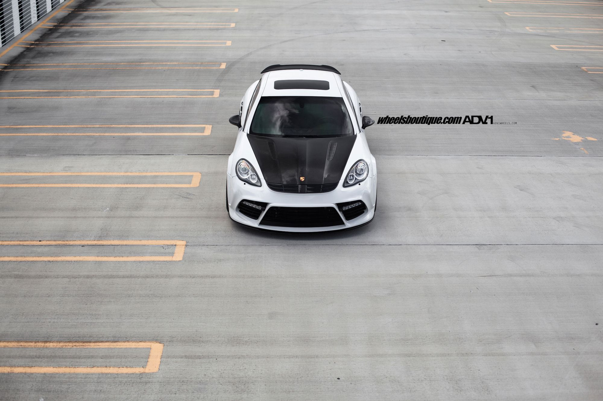 Aftermarket Headlights on White Porsche Panamera - Photo by ADV.1