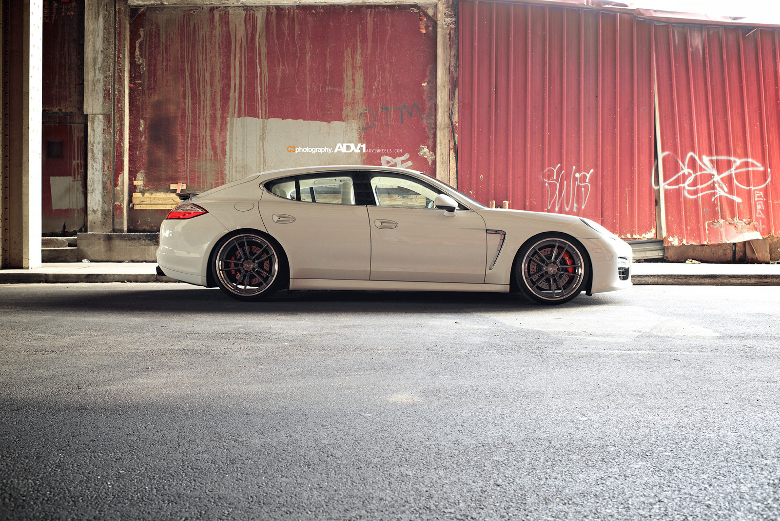 Chrome Bumper Air Ducts on White Porsche Panamera - Photo by ADV.1