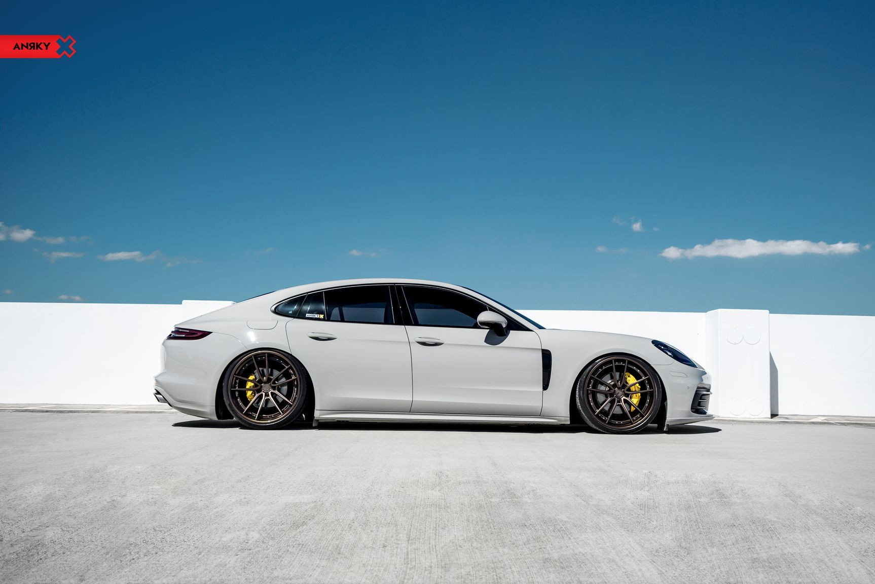 Gray Porsche Panamera with Custom Anrky Wheels - Photo by Anrky Wheels
