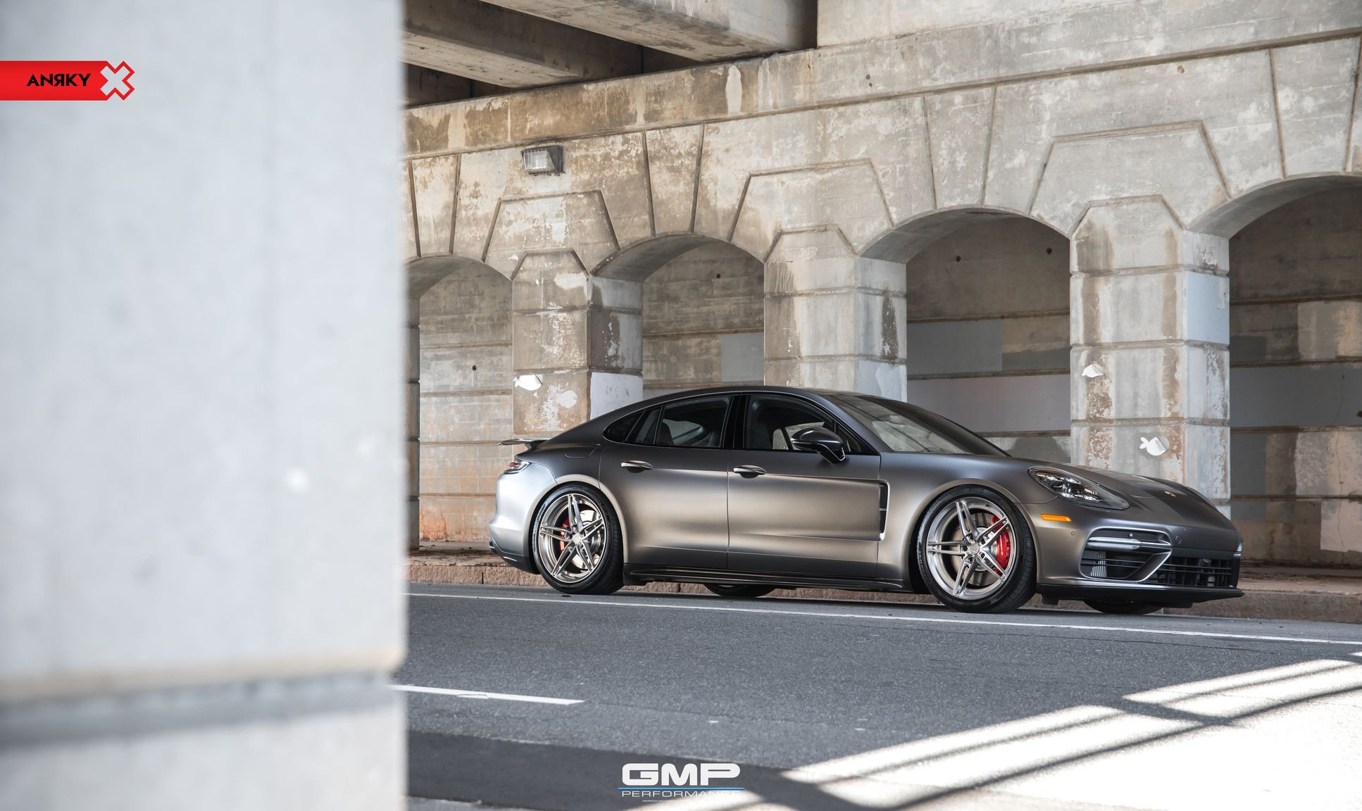 Gray Porsche Panamera with Alumi Anrky Wheels - Photo by Anrky Wheels
