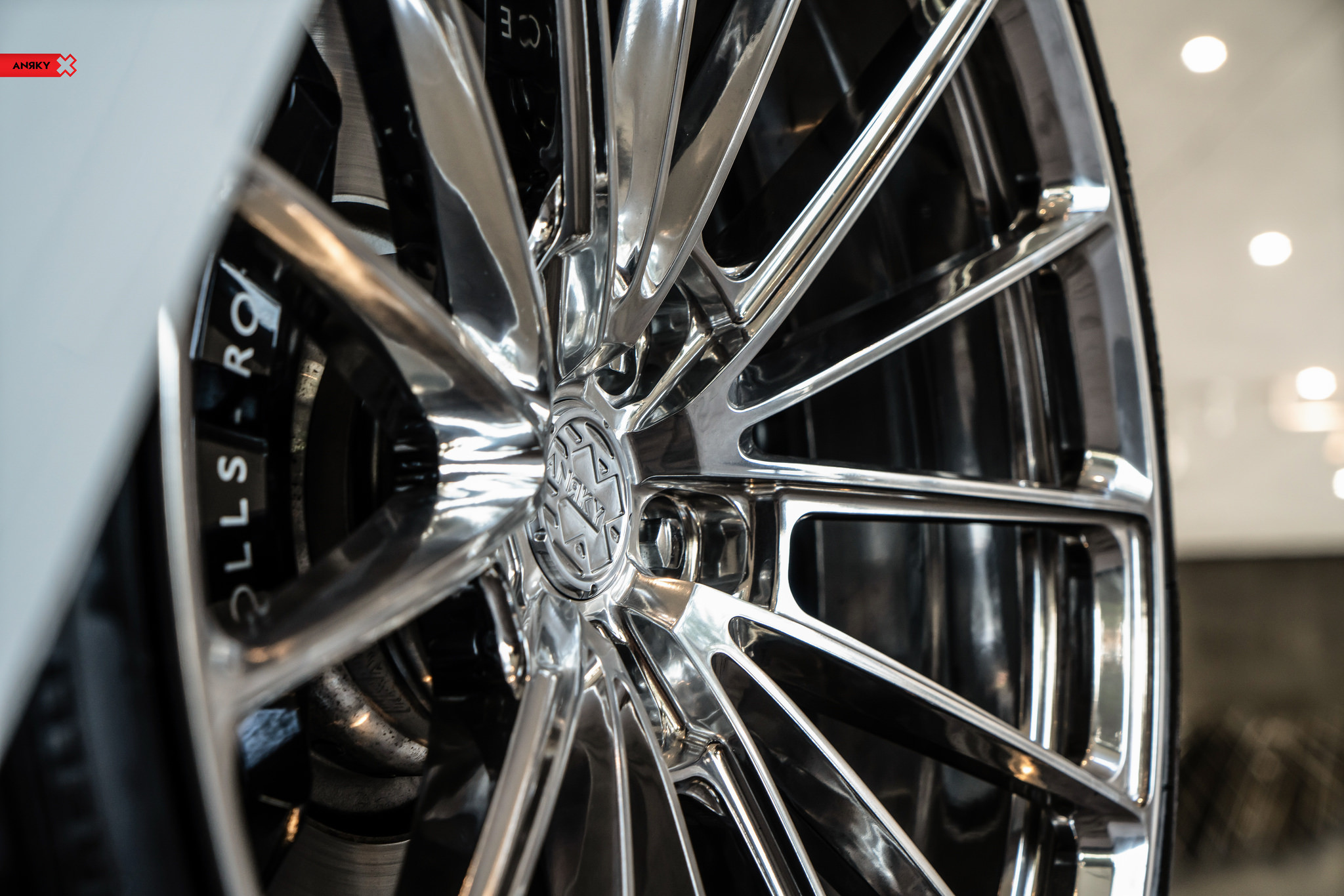 22 Inch Anrky Wheels on White Rolls Royce Dawn - Photo by ANRKY Wheels