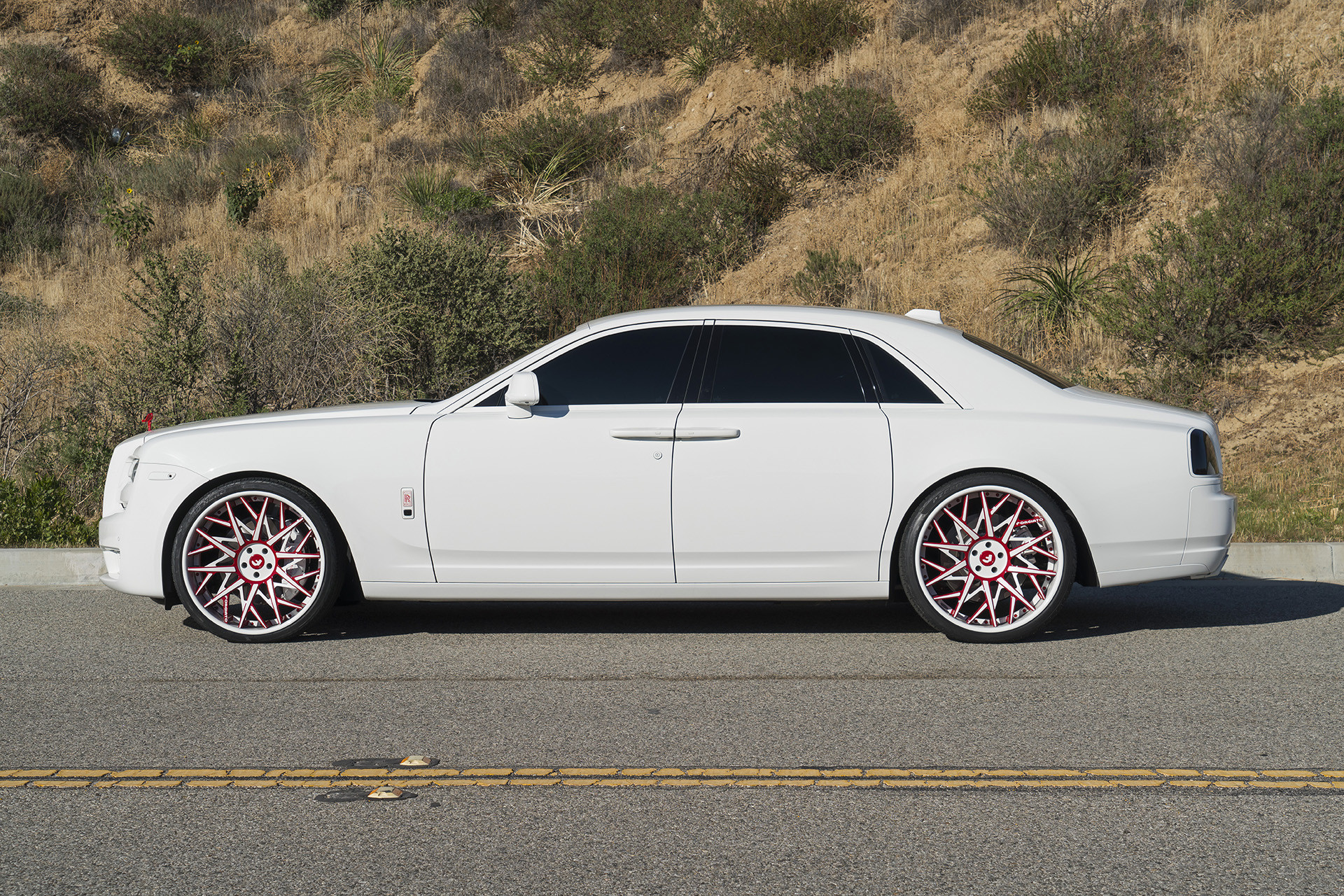 Custom White Rolls Royce Ghost Side Skirts - Photo by Forgiato