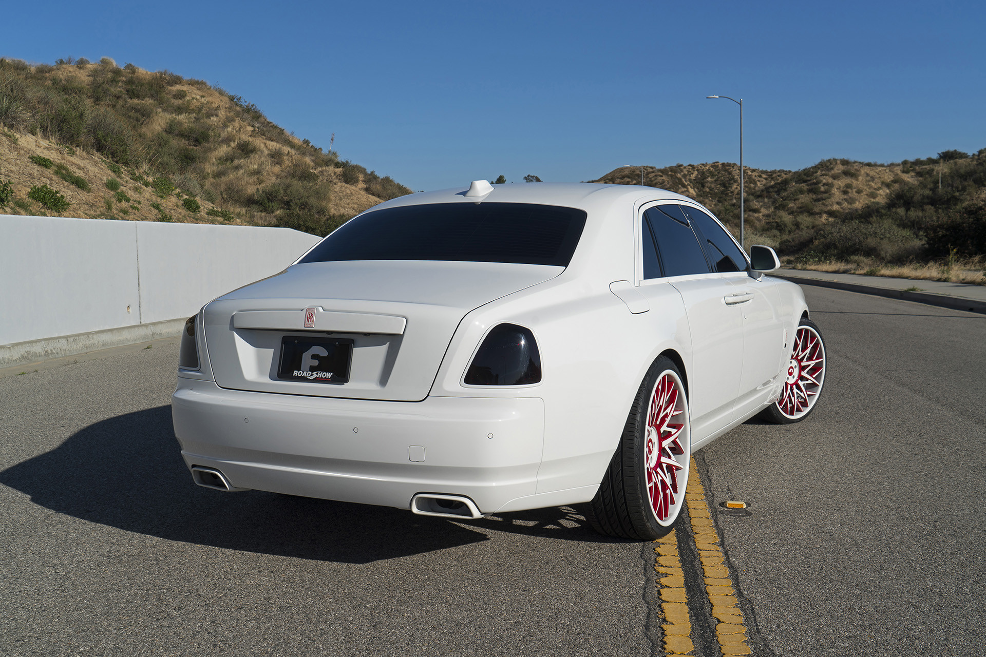 Dark Smoke Taillights on White Rolls Royce Ghost - Photo by Forgiato