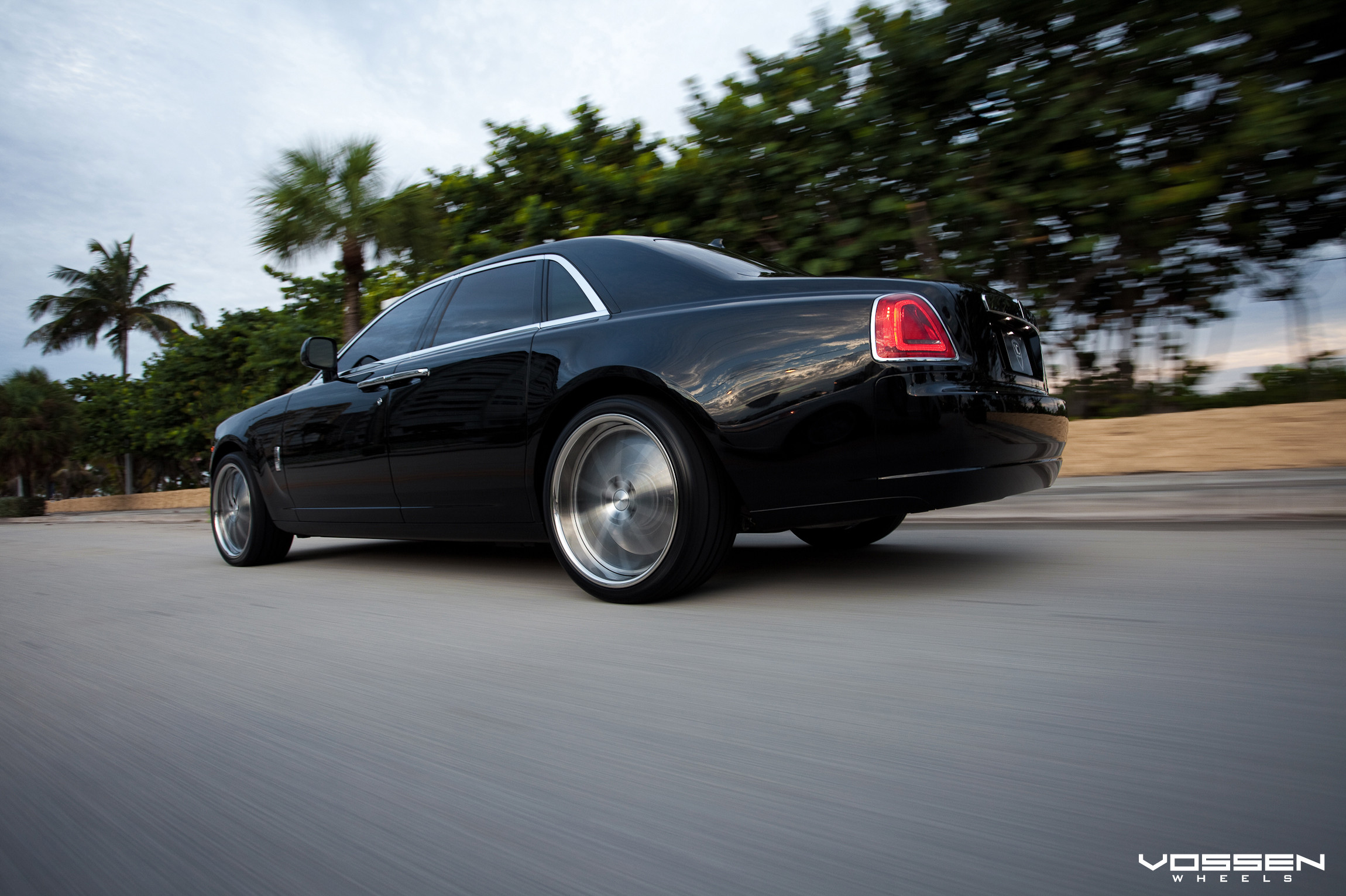 Black Rolls Royce Ghost Red Taillights - Photo by Vossen