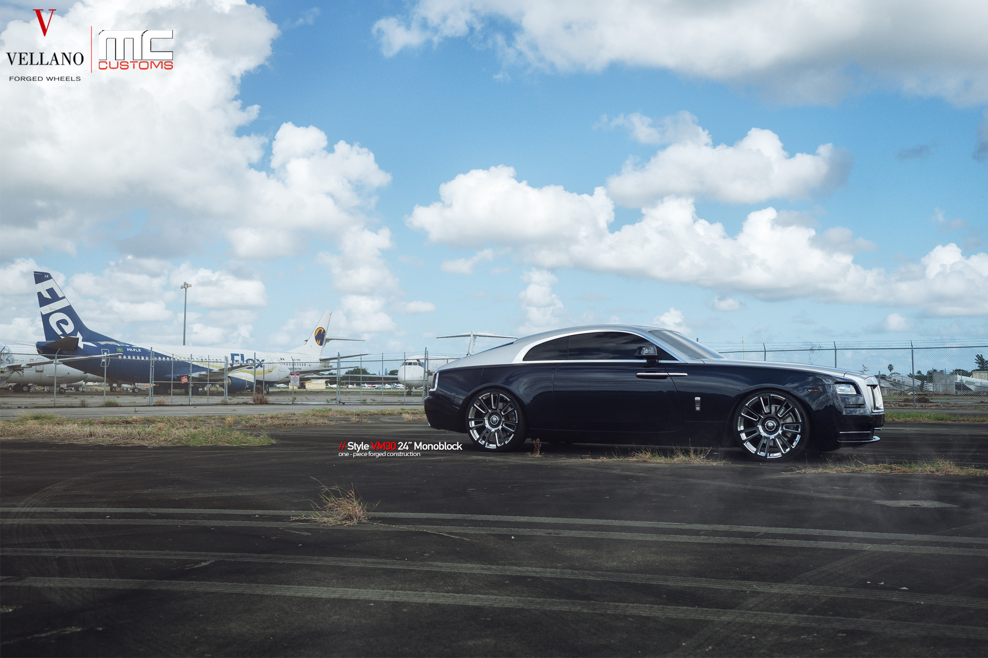 Vellano Wheels on Black Rolls Royce Ghost - Photo by Vellano