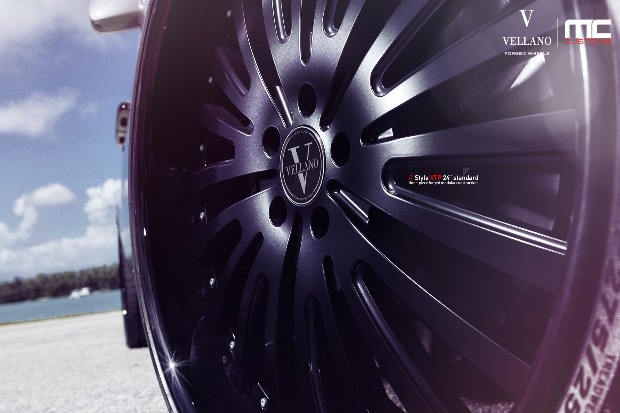 24 Inch VTP Vellano Rims on Rolls Royce Ghost - Photo by Vellano