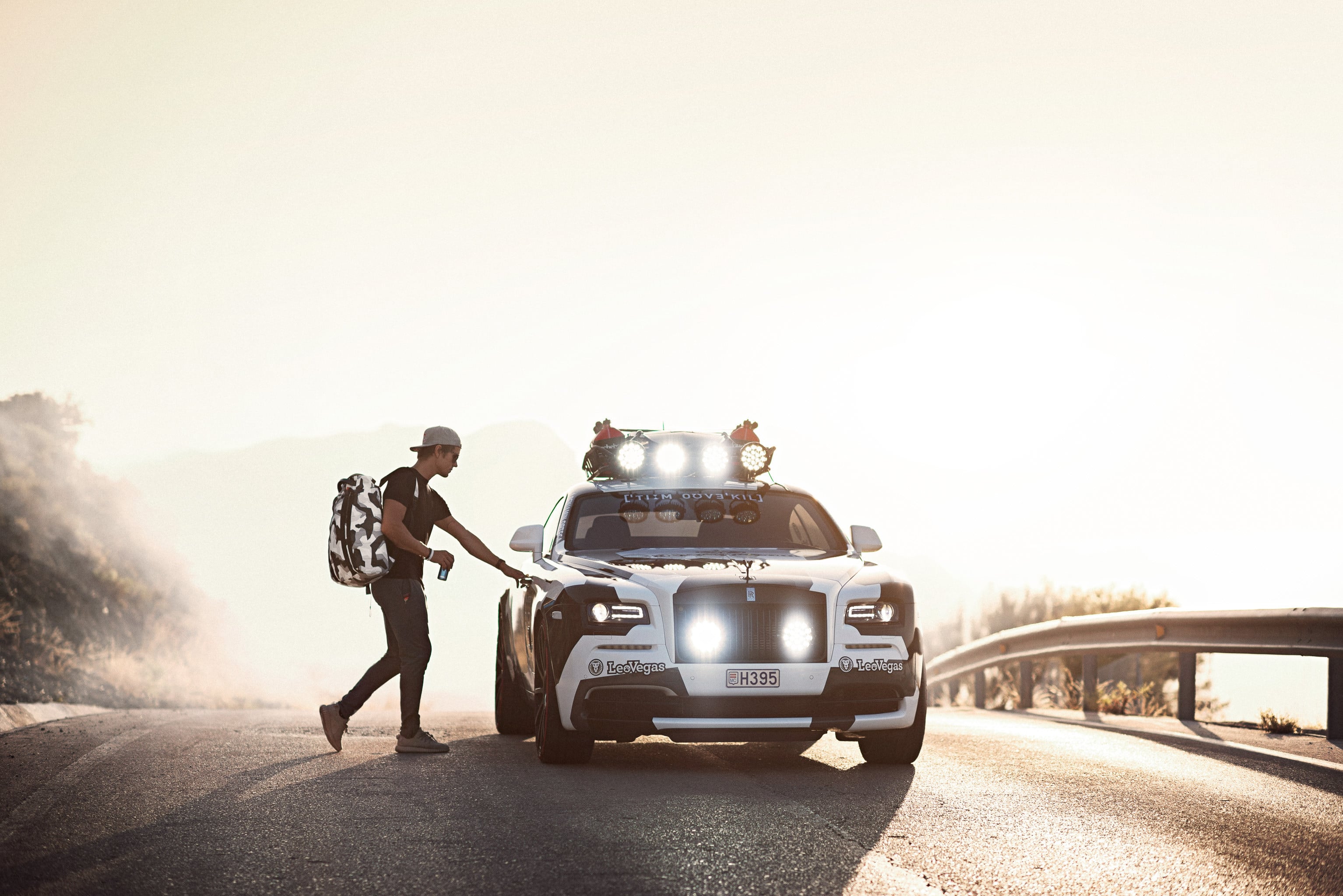Off-road LED Lights on Rolls Royce Wraith - Photo by Jon Olsson