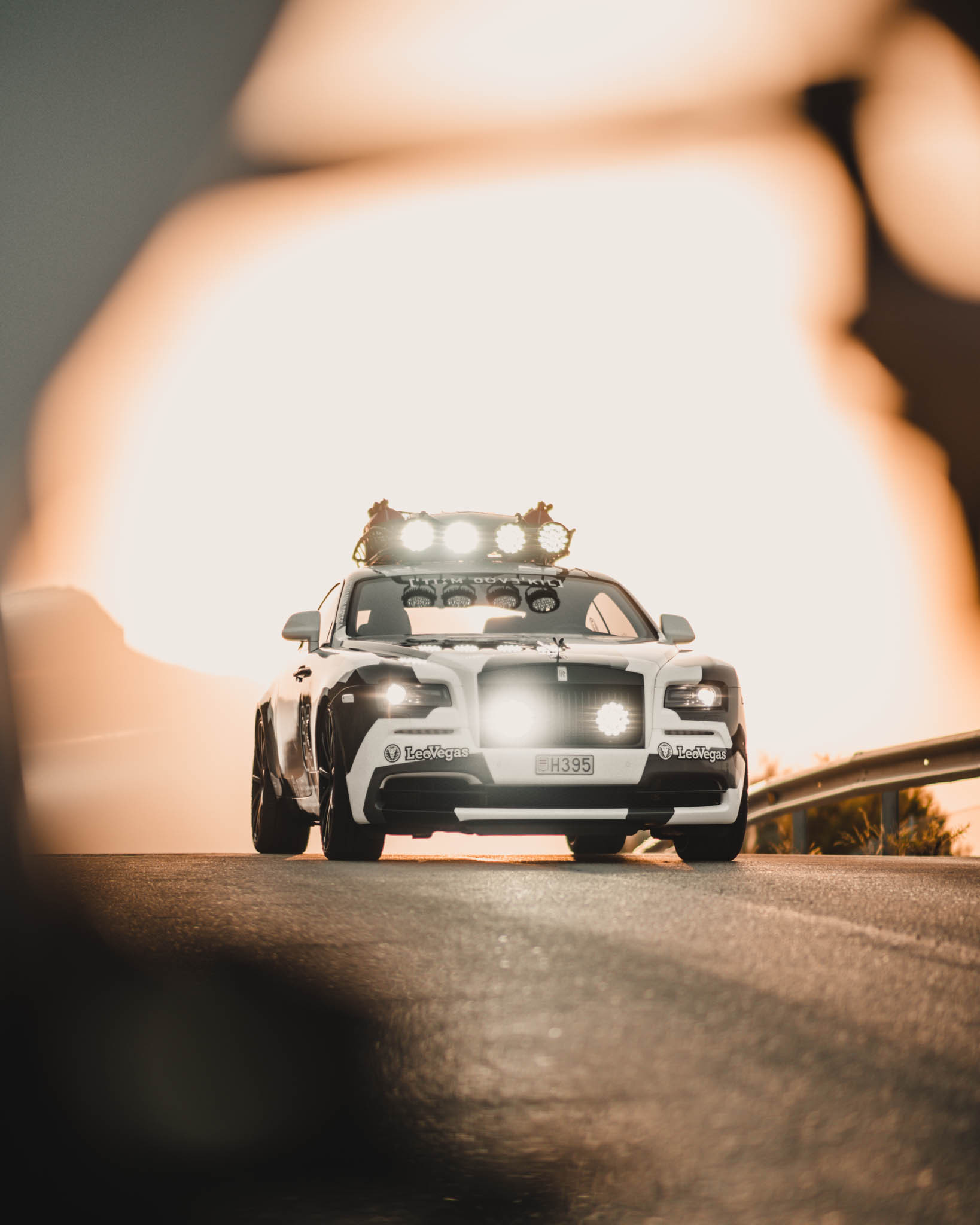 Aftermarket LED Headlights on Rolls Royce Wraith - Photo by Jon Olsson