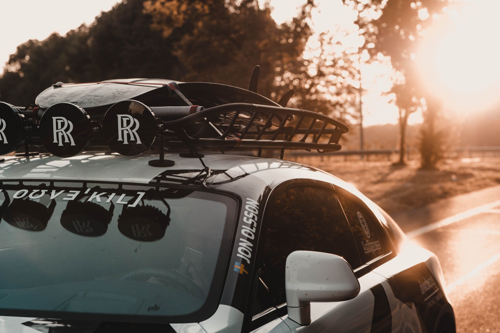 Custom Roof Cage on Rolls Royce Wraith - Photo by Jon Olsson