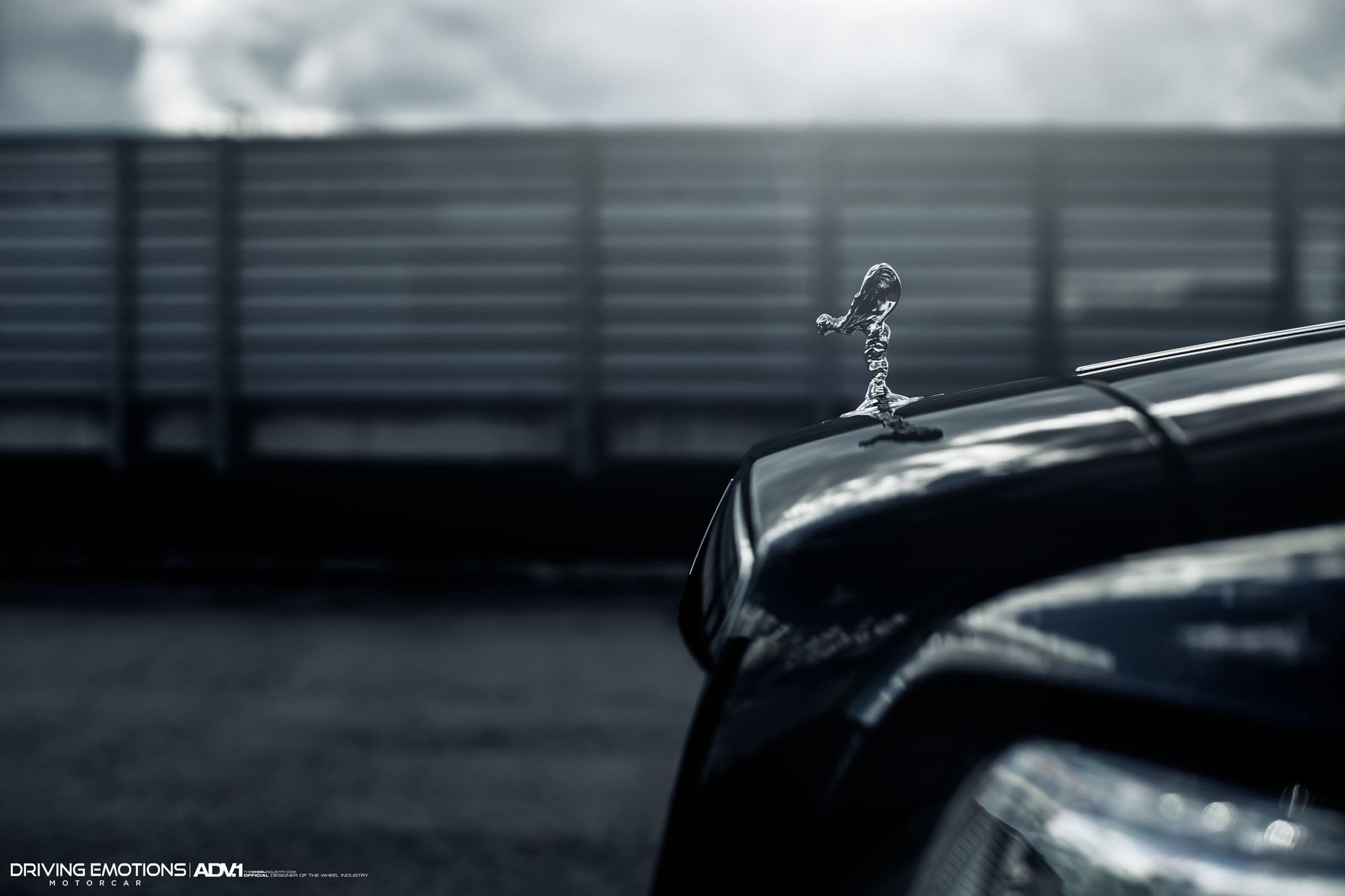 Black Rolls Royce Wraith with Custom Chrome Logo - Photo by ADV.1