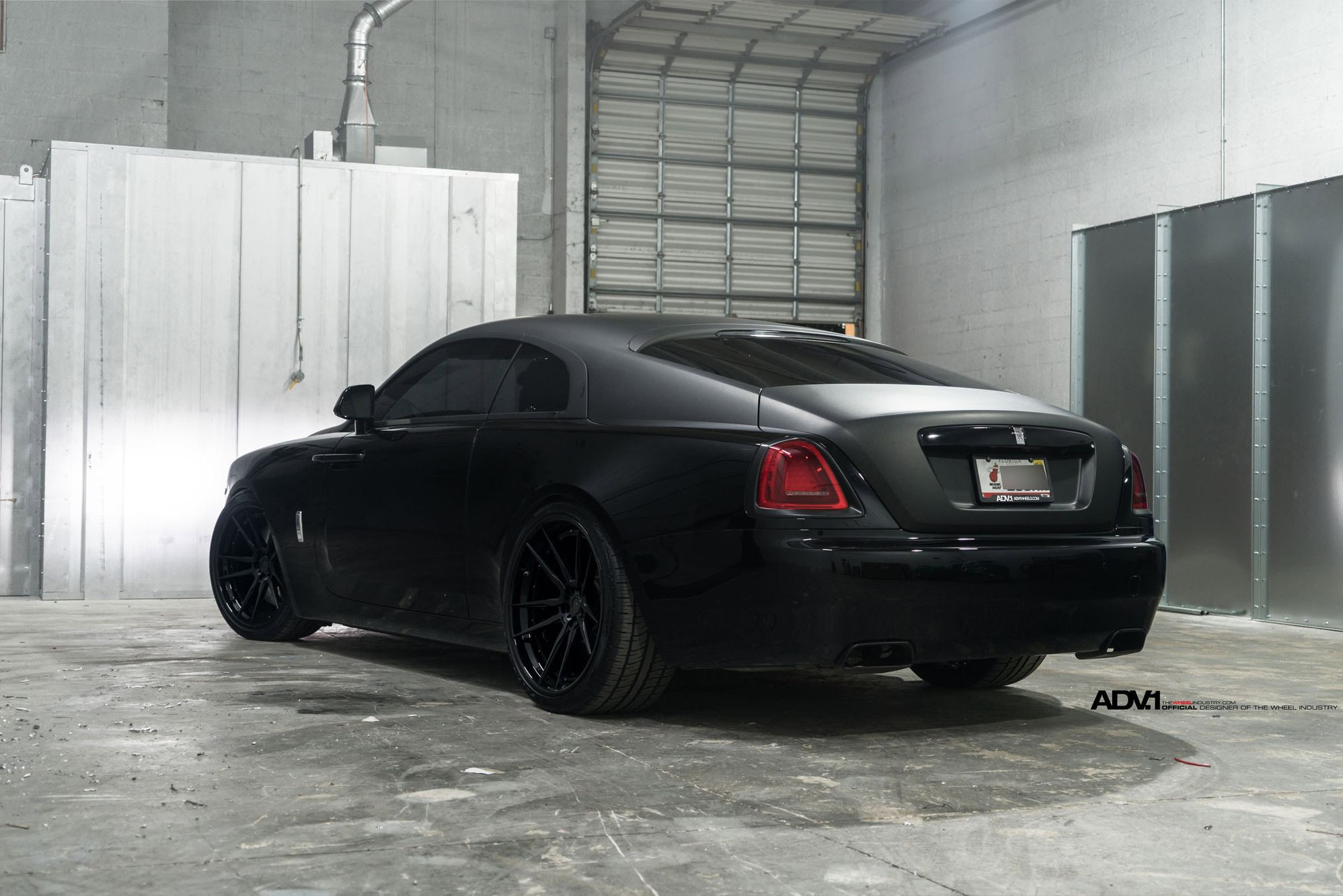 Black Rolls Royce Ghost with Aftermarket Rear Diffuser - Photo by ADV.1
