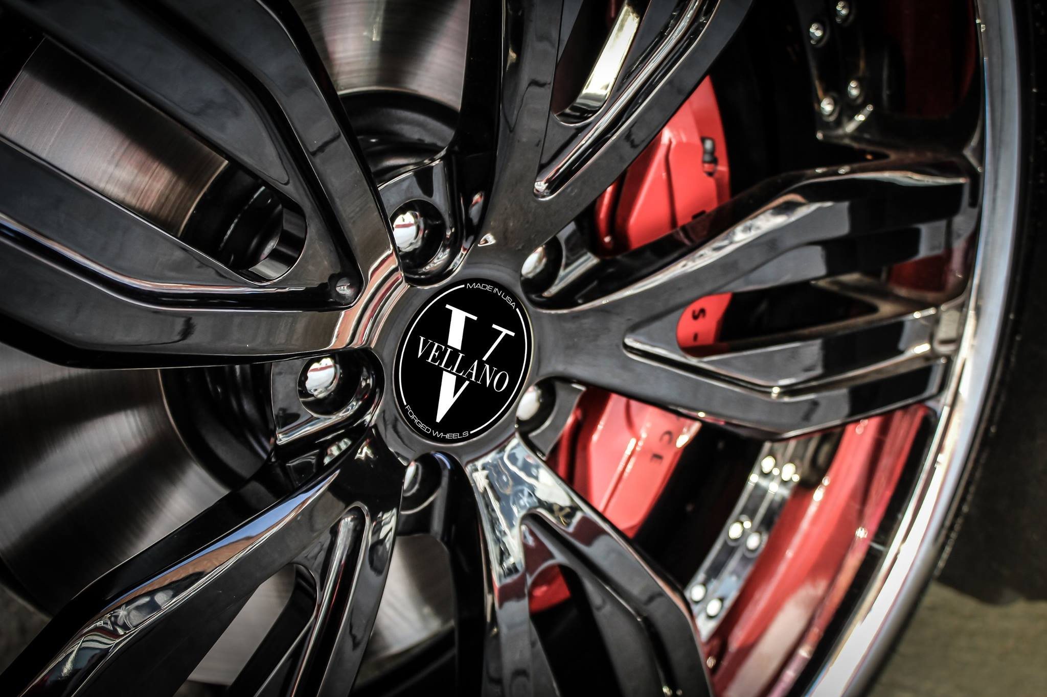 Black Rolls Royce Wraith with Forged Vellano Rims - Photo by Vellano