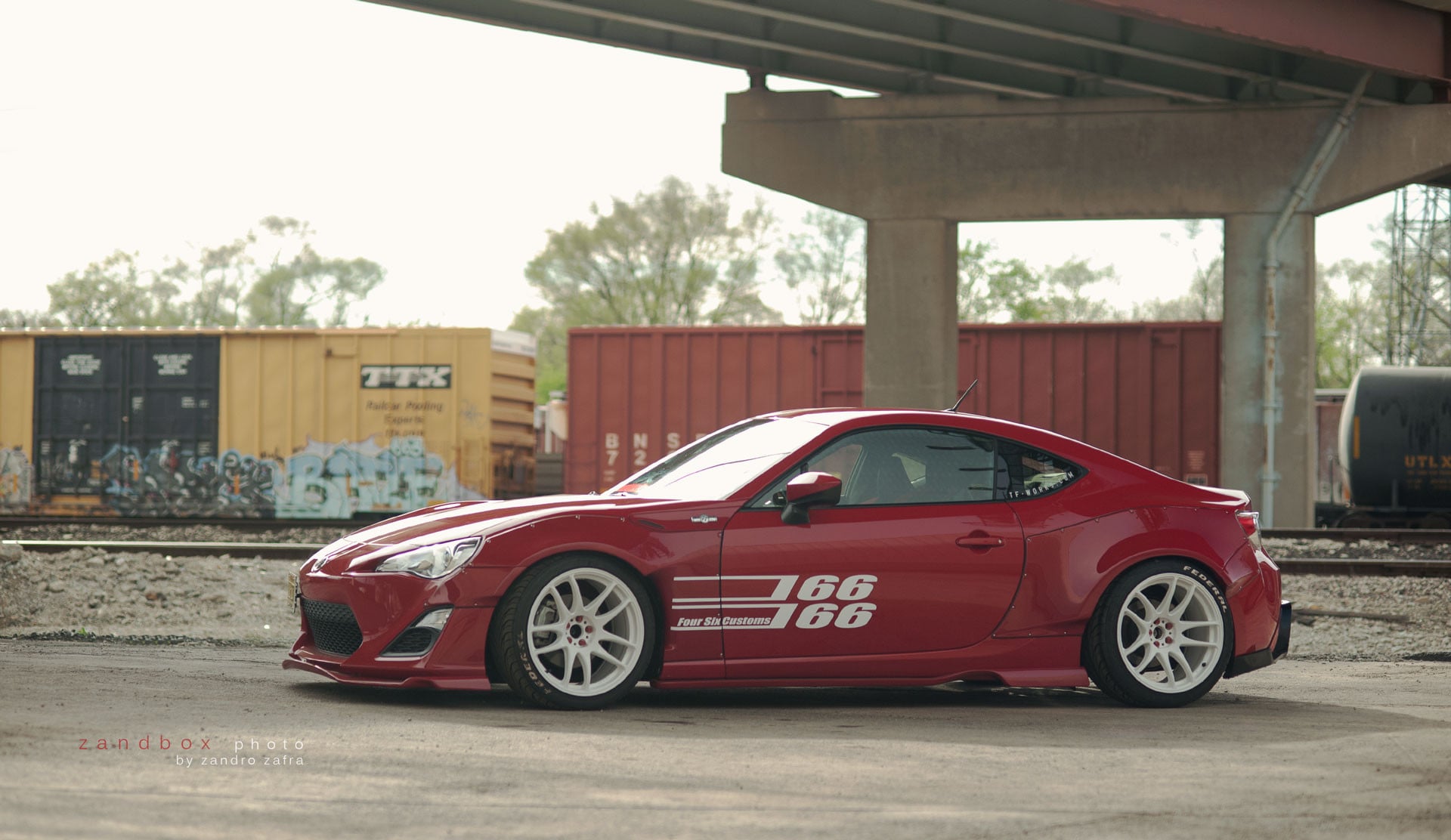 Federal Tires on Red Debadged Scion FR-S - Photo by zandbox