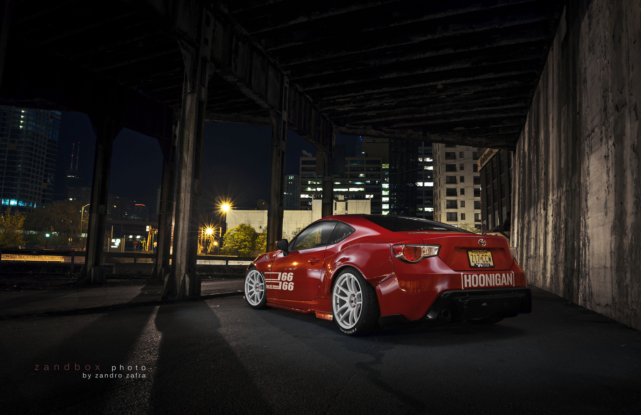 Red Scion FR-S with Aftermarket Rear Diffuser  - Photo by zandbox